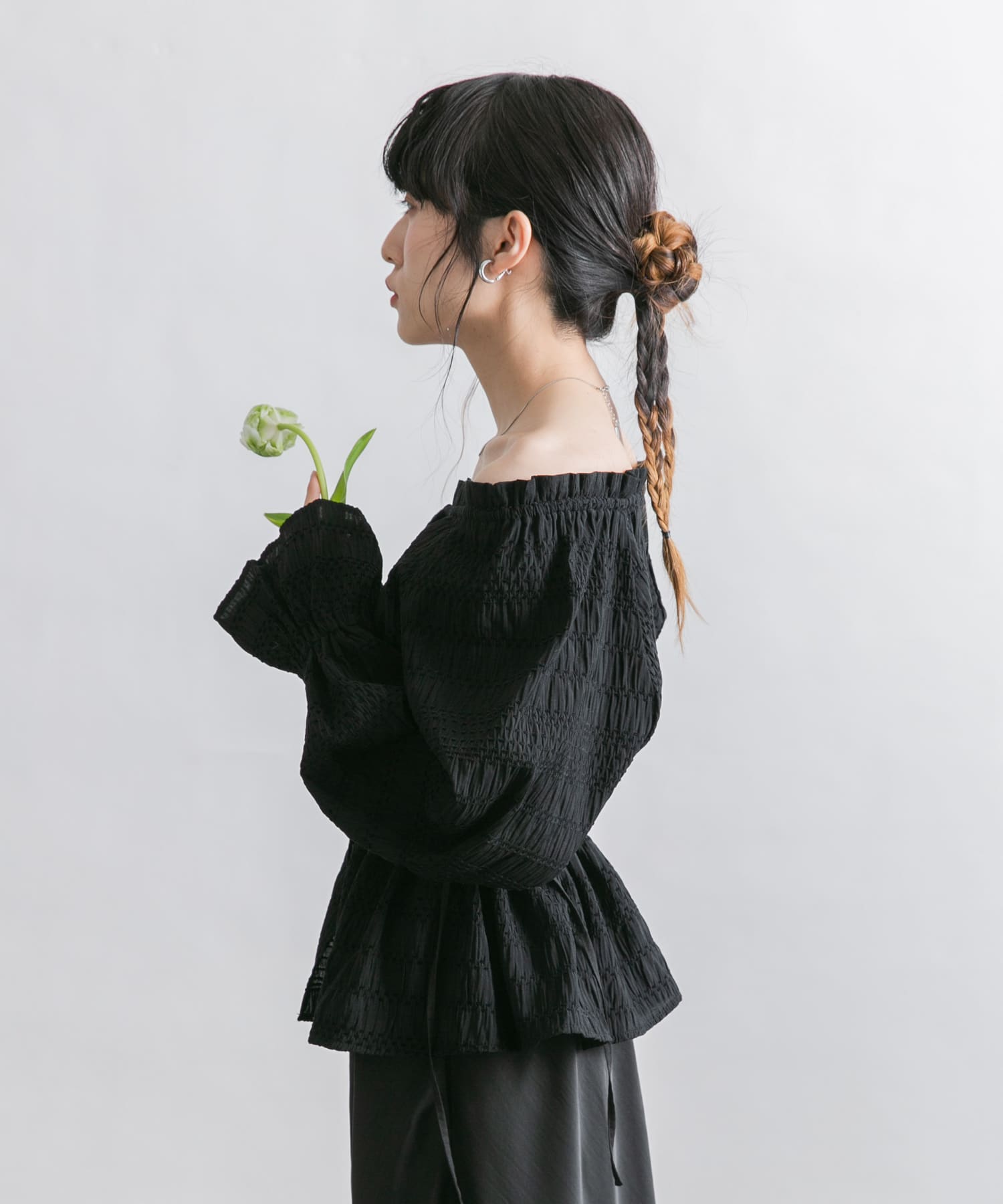身長：160cm サイズ：one