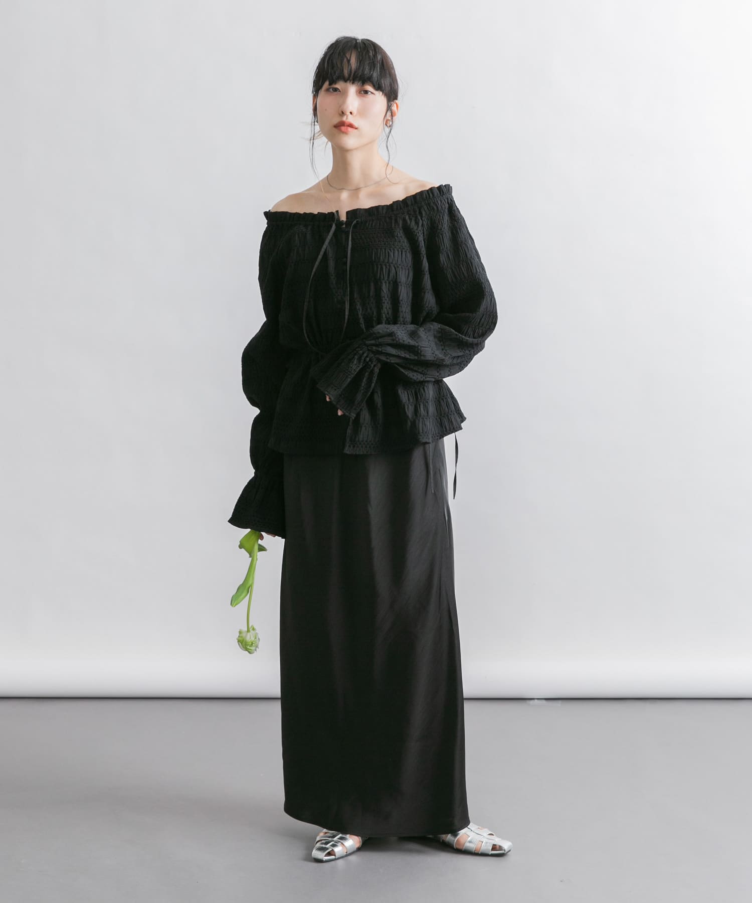 身長：160cm サイズ：one