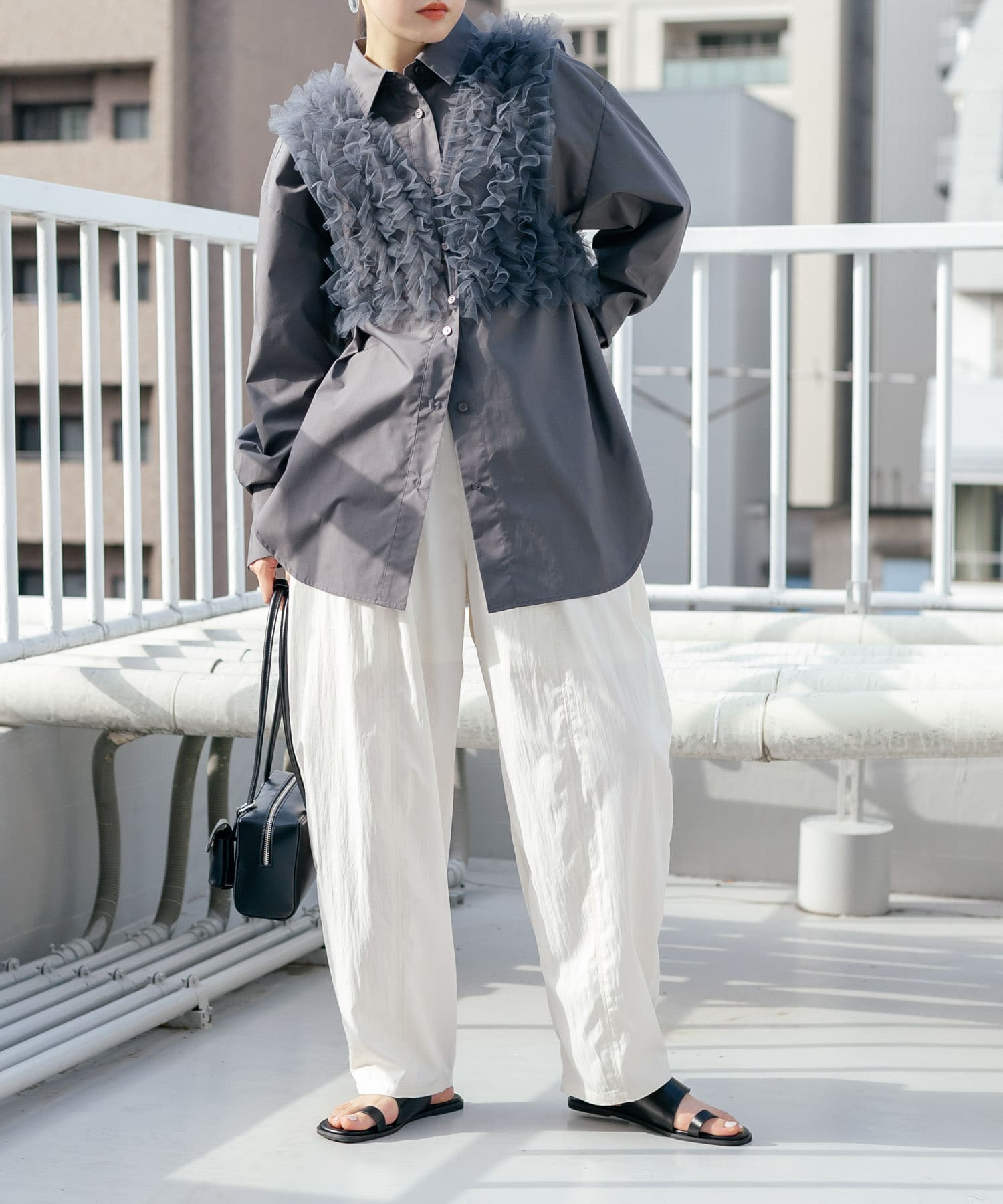 シアーフリルSETシャツ