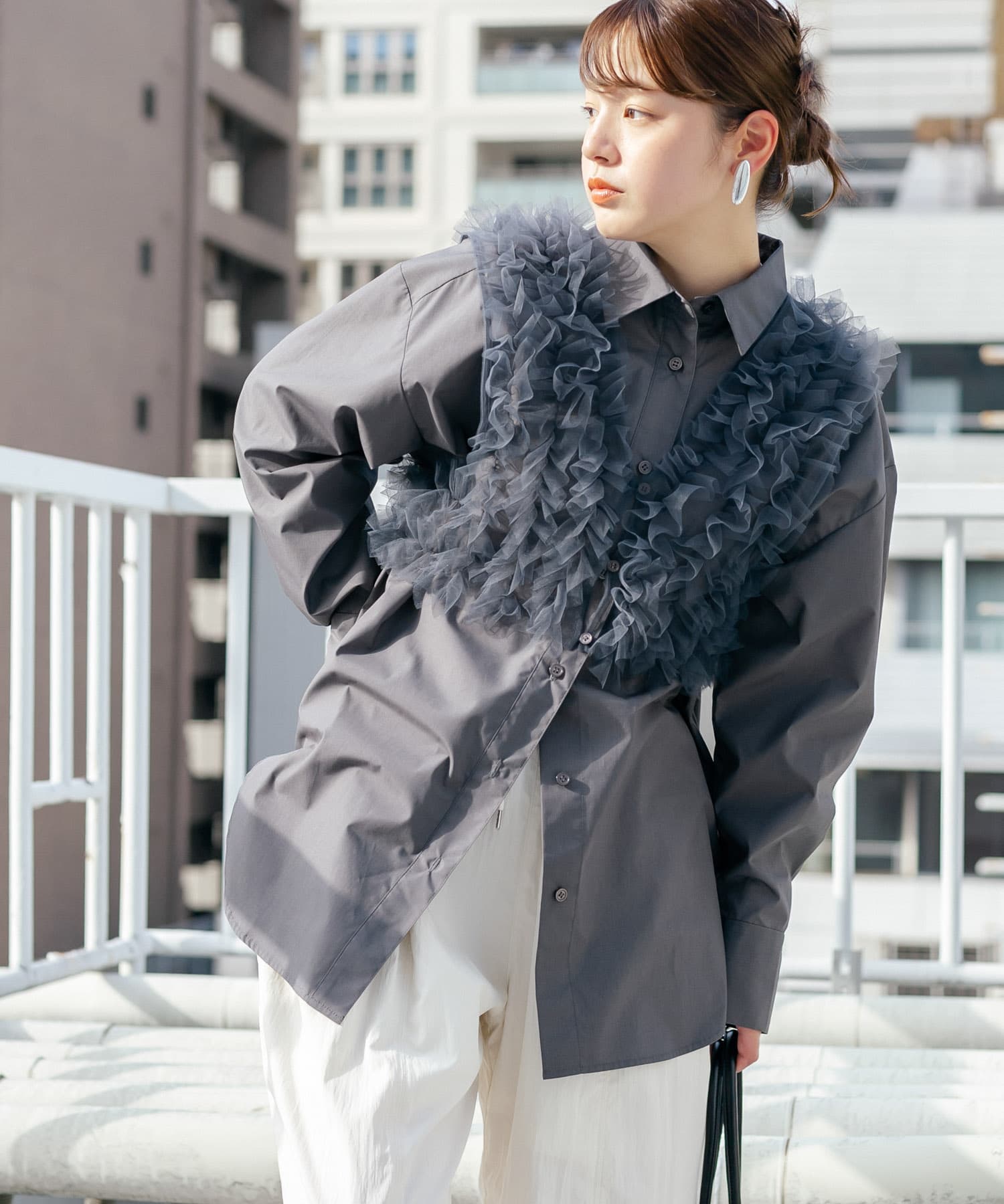 シアーフリルSETシャツ(one BLUE×BLUE): トップス｜URBAN RESEARCH公式