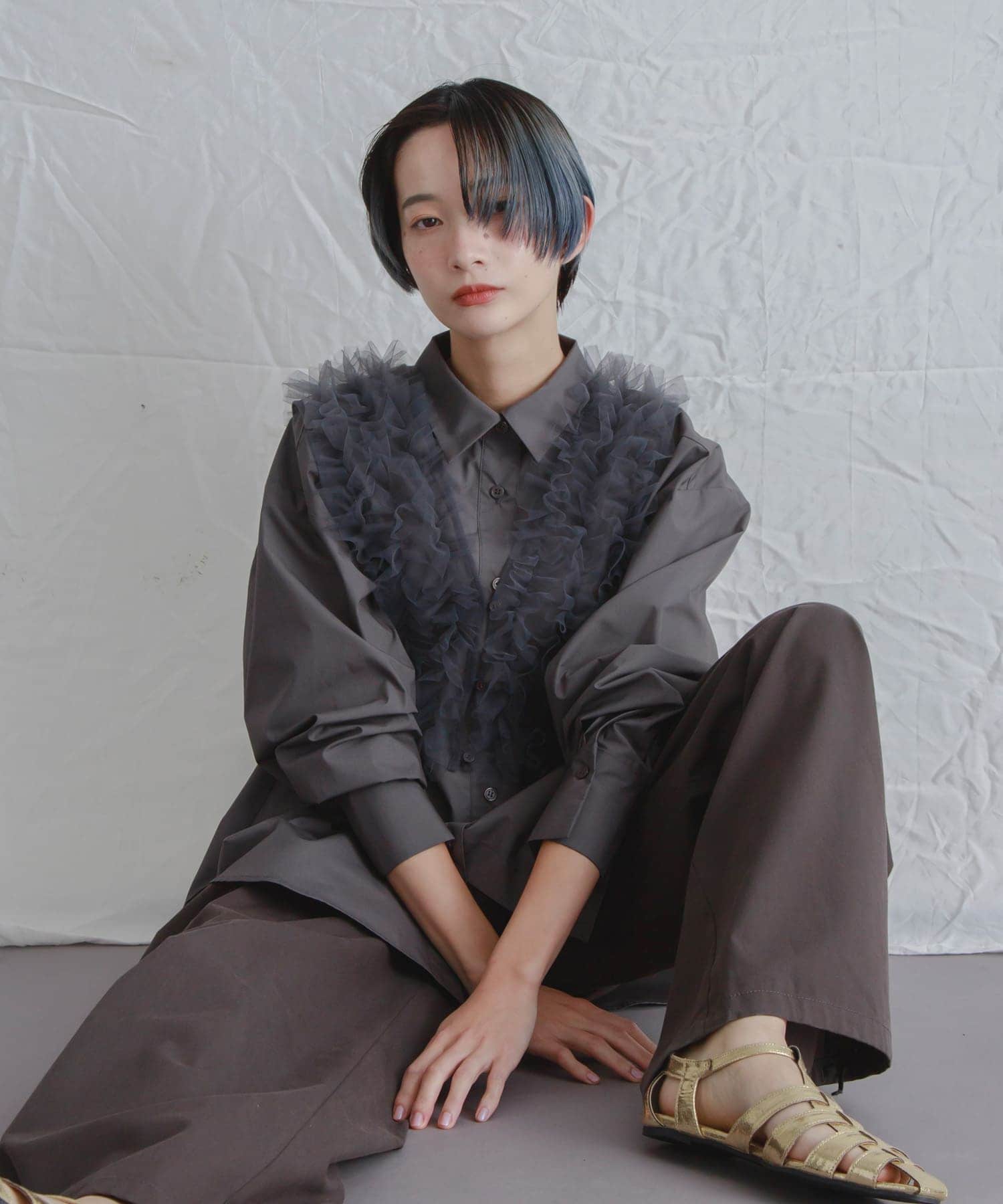 身長：159cm サイズ：one