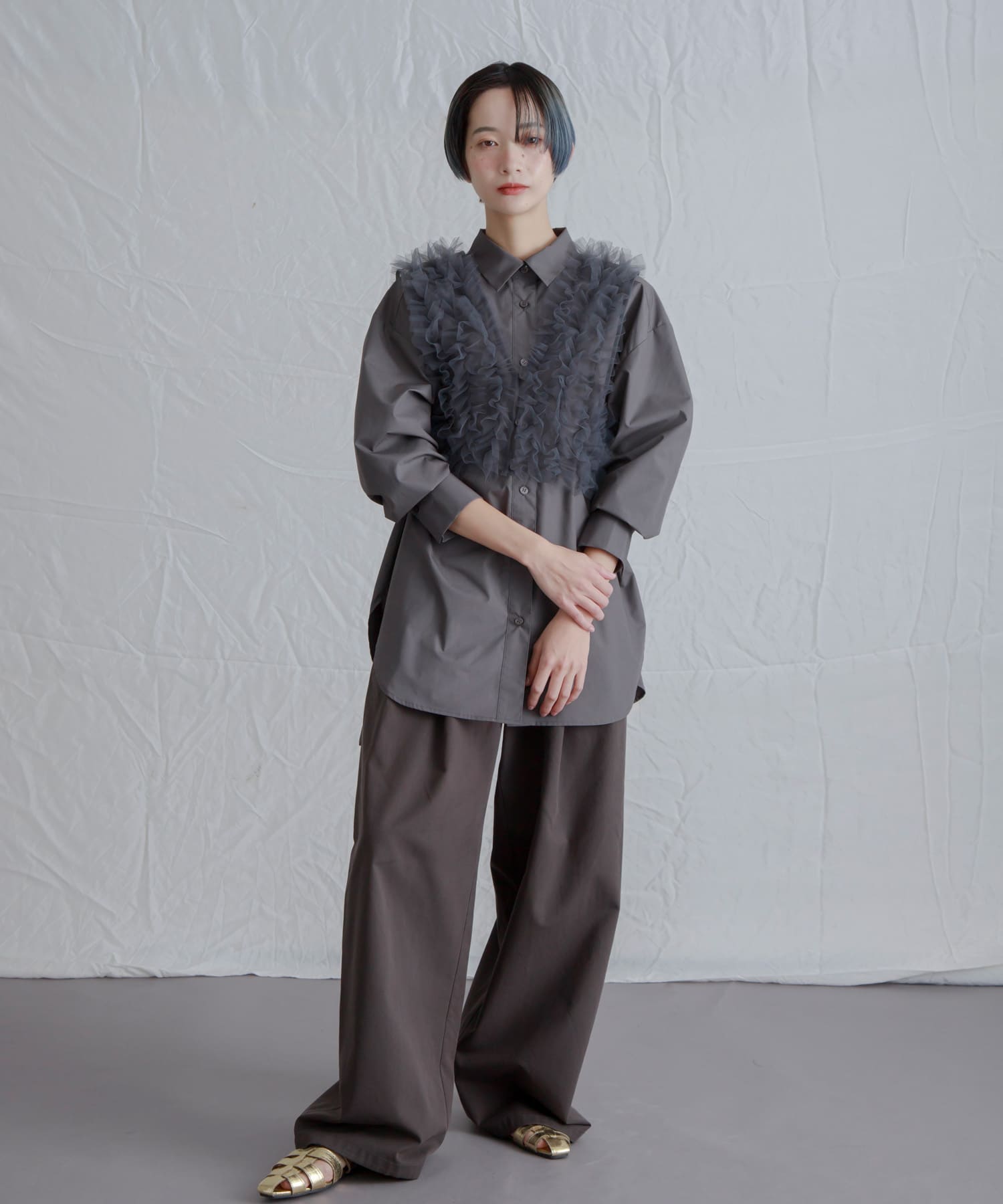 身長：159cm サイズ：one