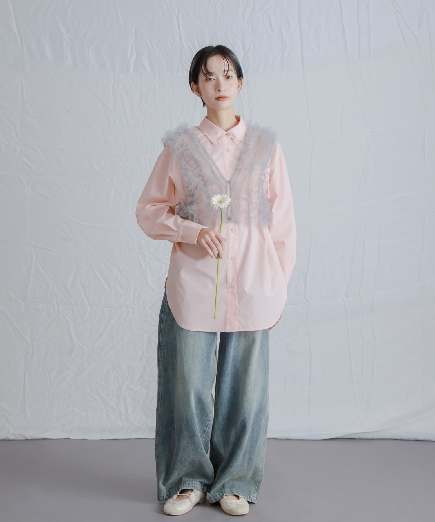 身長：159cm サイズ：one