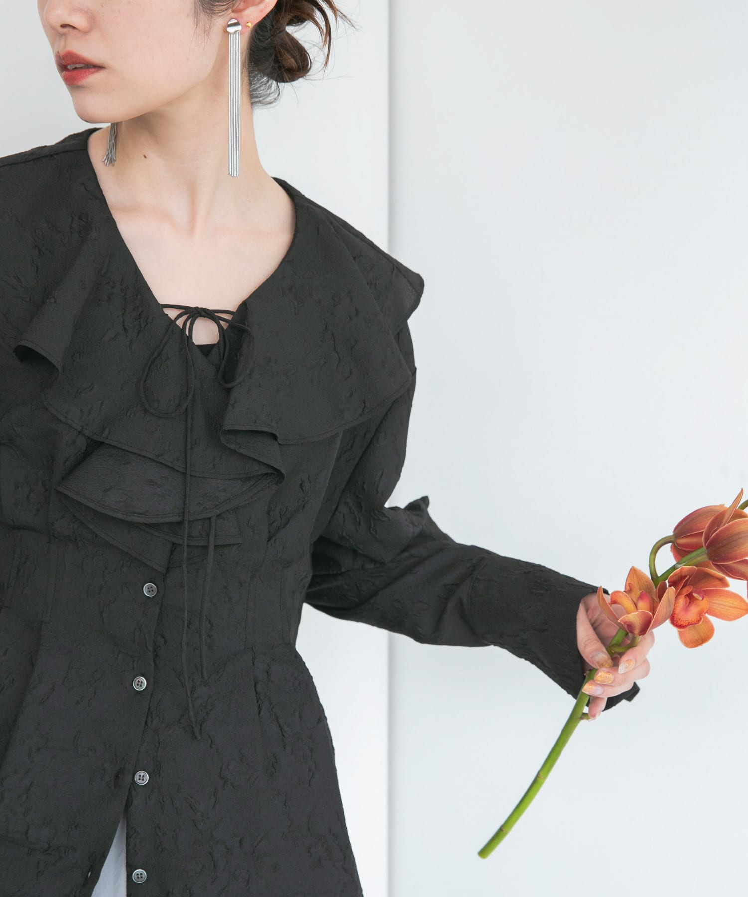 身長：155cm サイズ：one