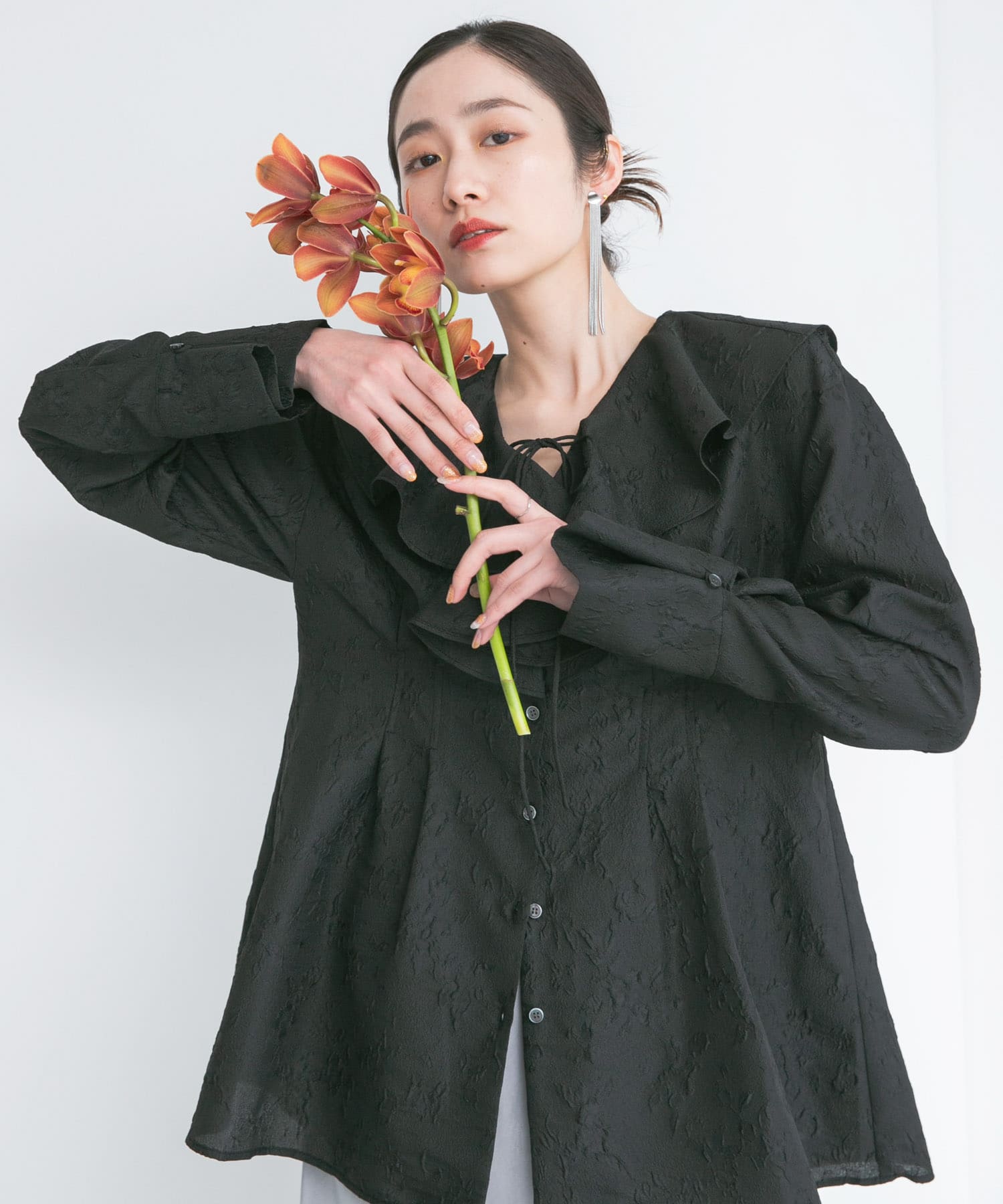 身長：155cm サイズ：one