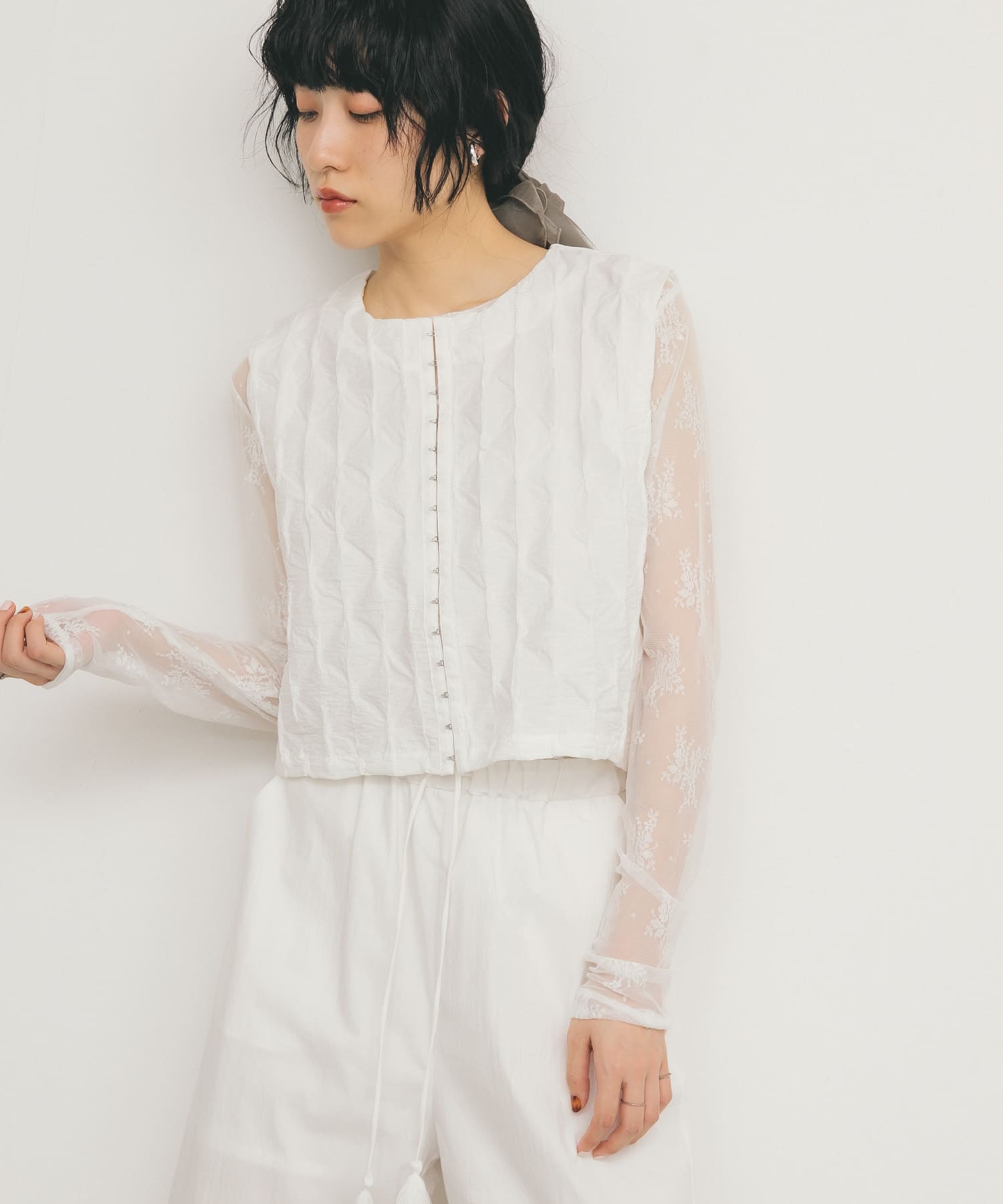 身長：160cm サイズ：one