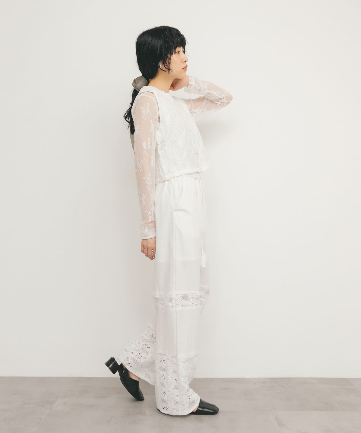 身長：160cm サイズ：one