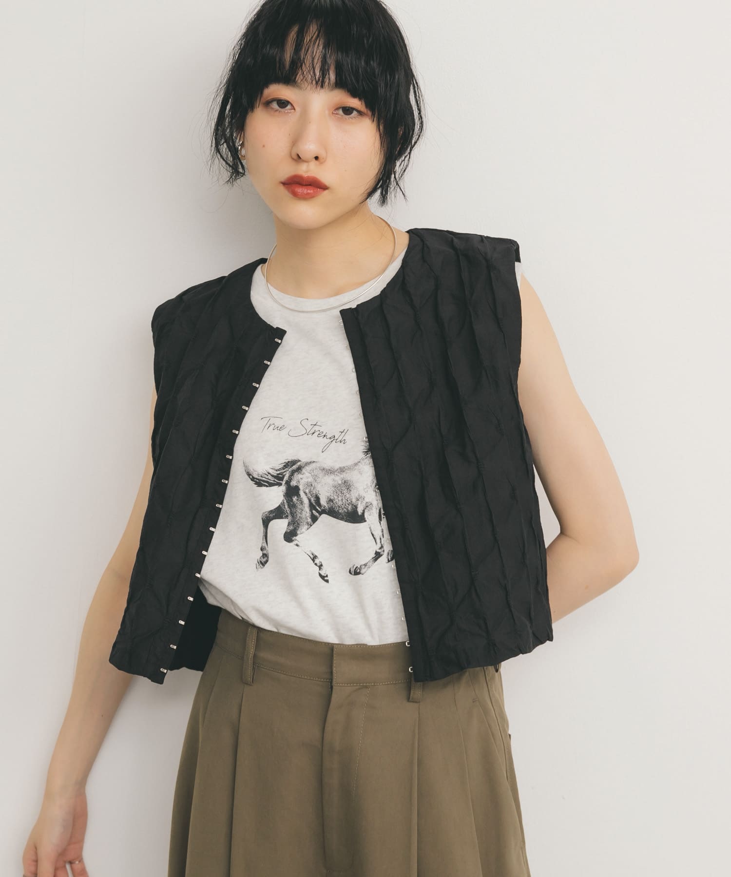 身長：160cm サイズ：one