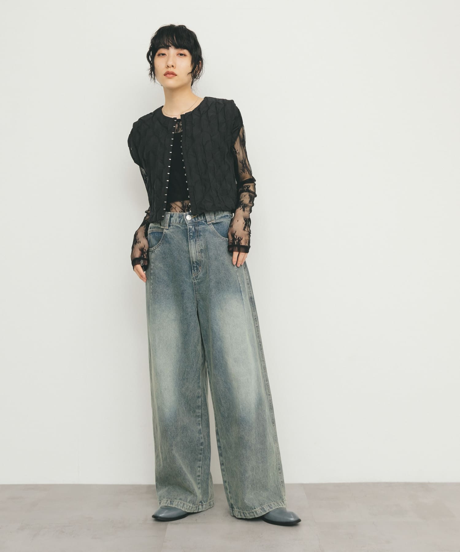 身長：160cm サイズ：one