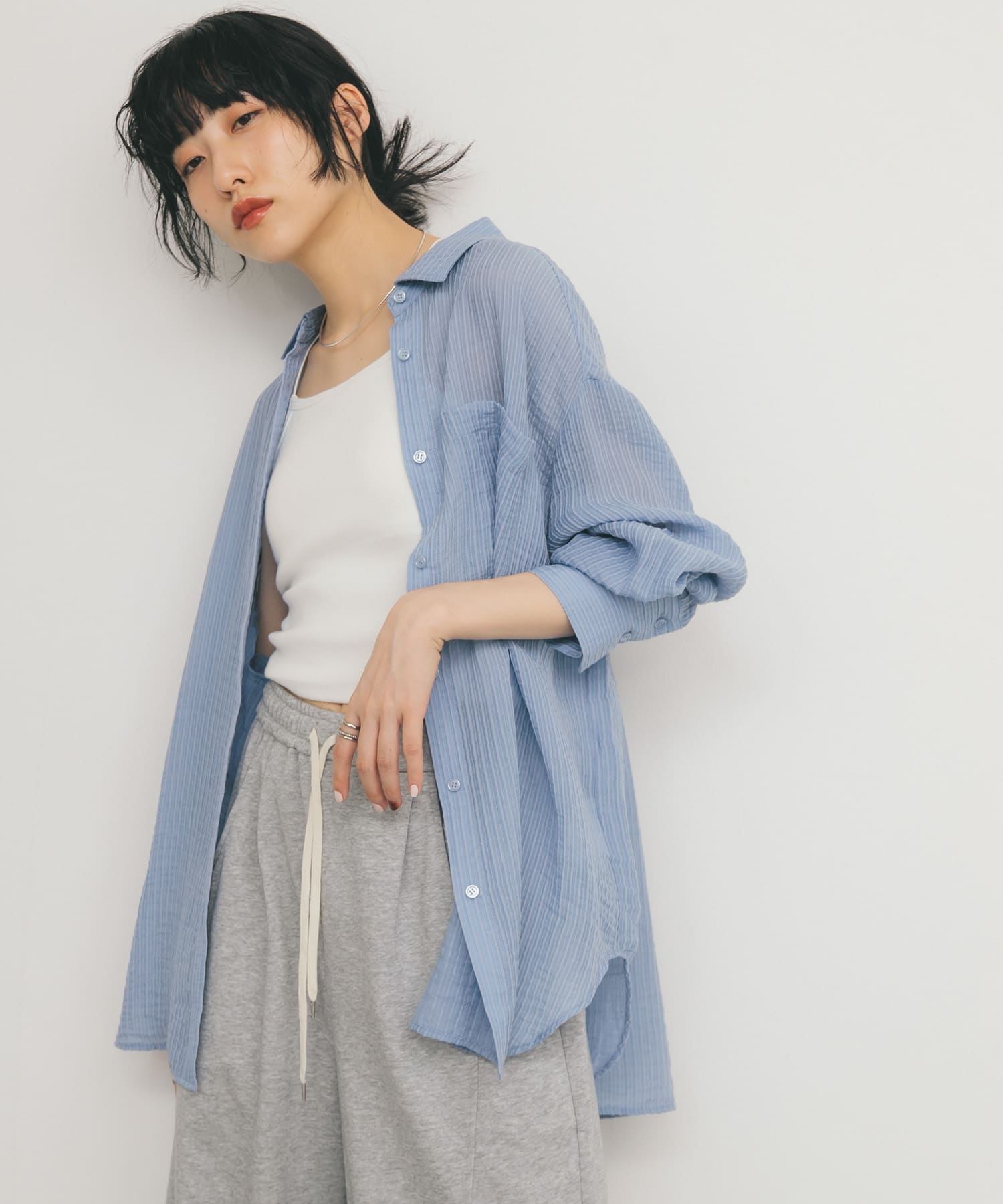 身長：160cm サイズ：one
