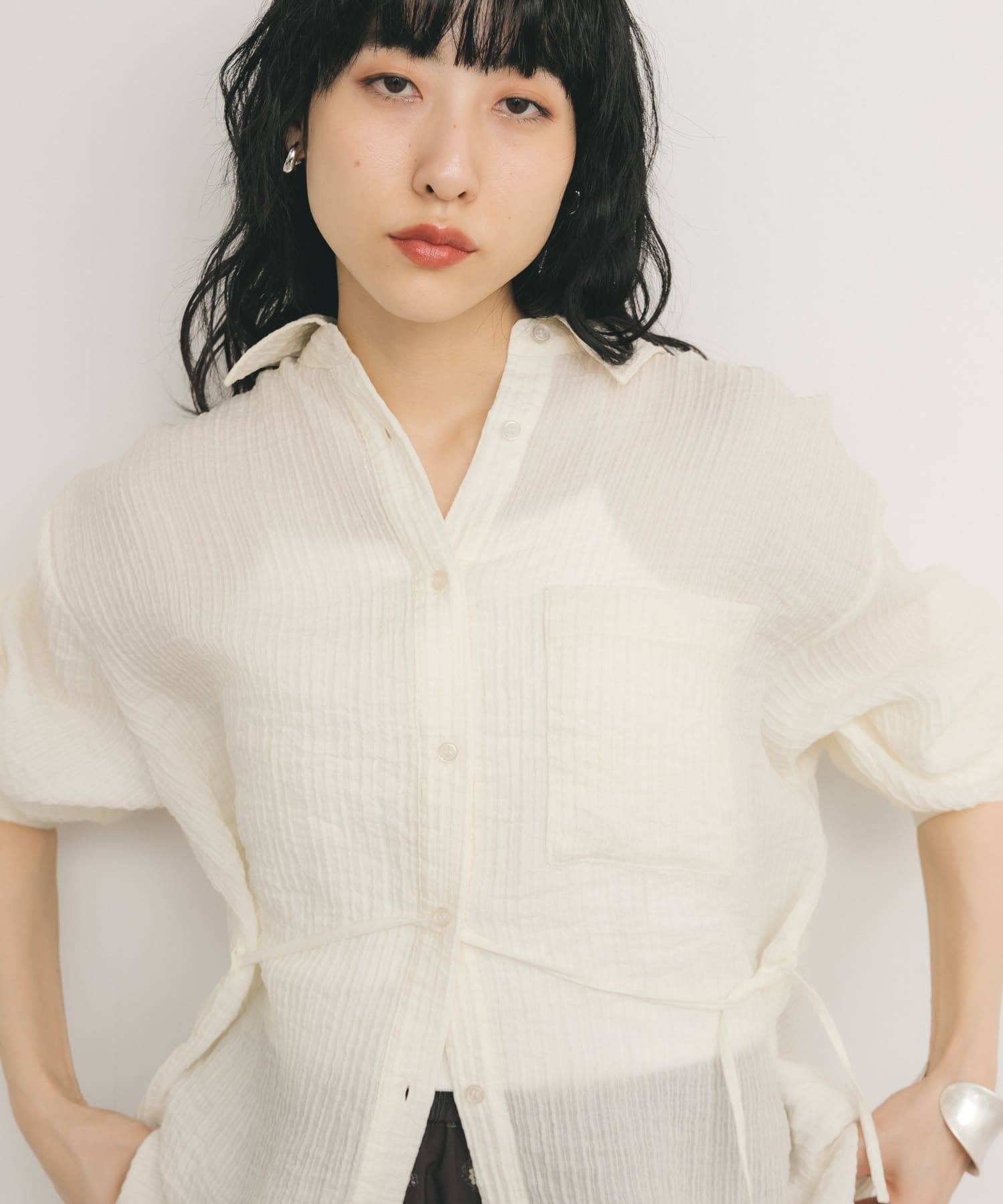 身長：160cm サイズ：one