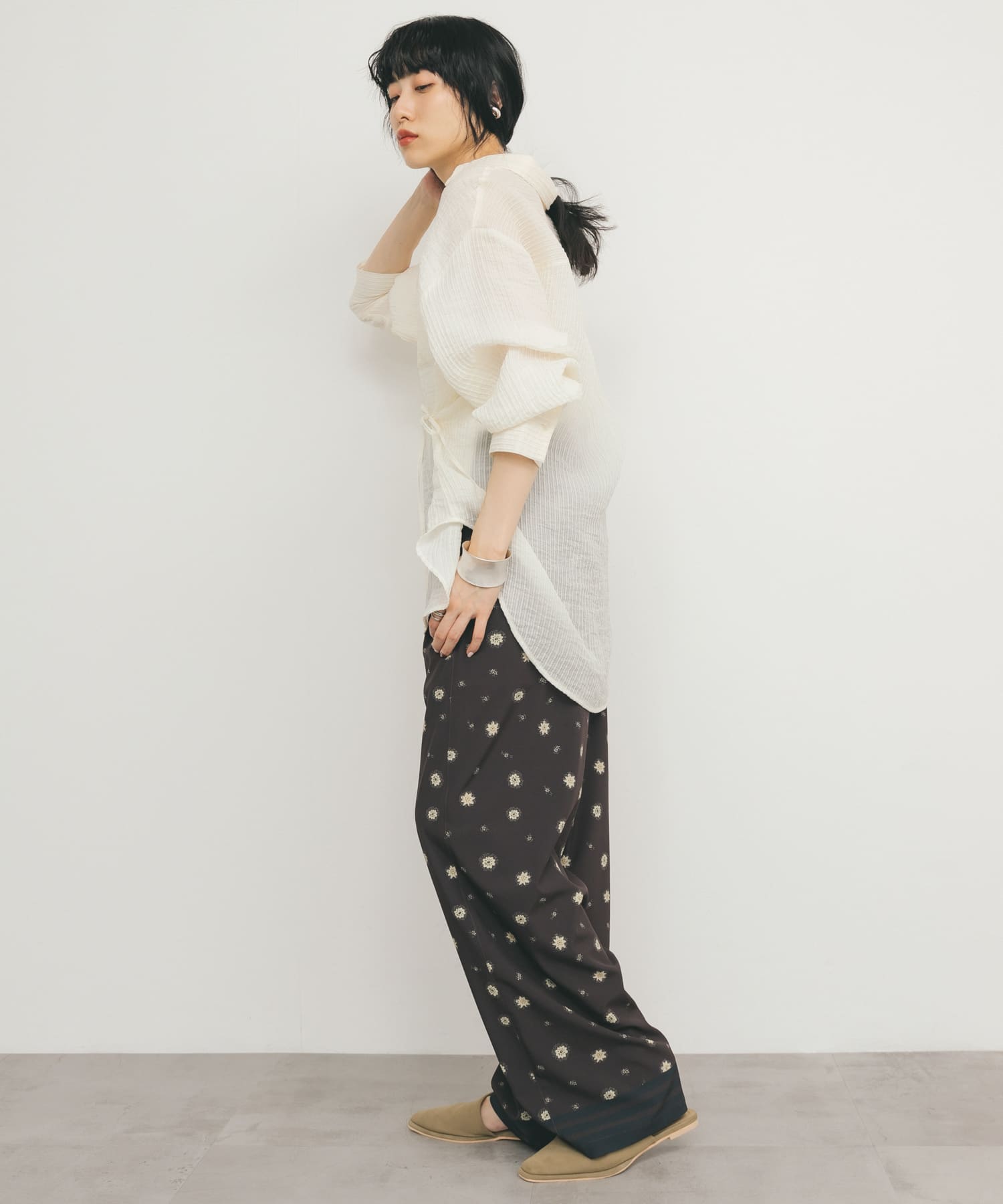 身長：160cm サイズ：one