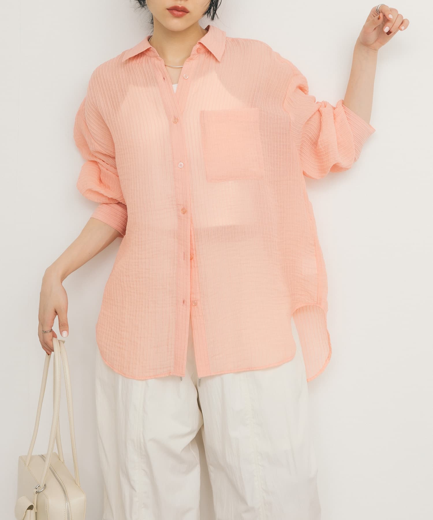 身長：160cm サイズ：one
