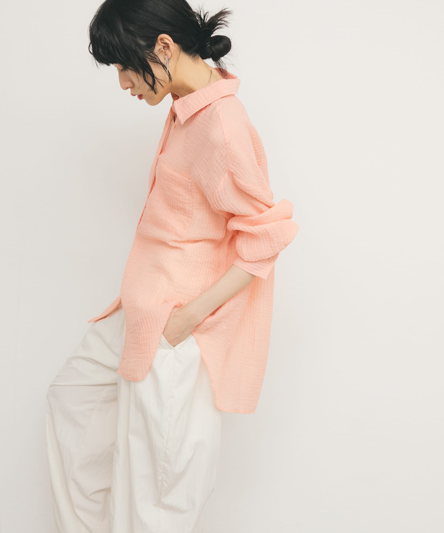 身長：160cm サイズ：one