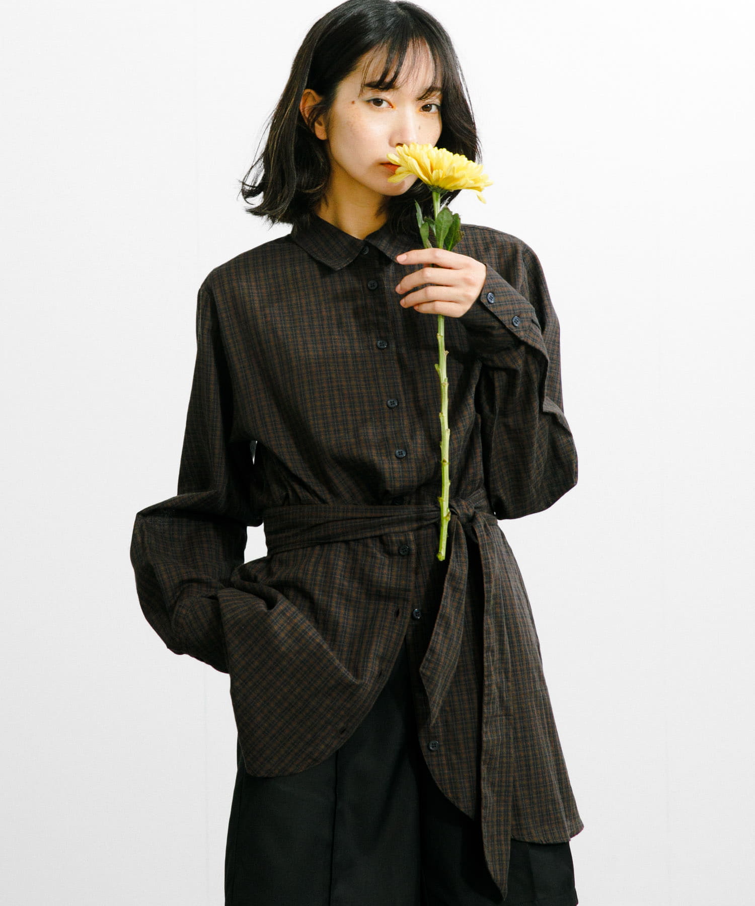 身長：159cm サイズ：one