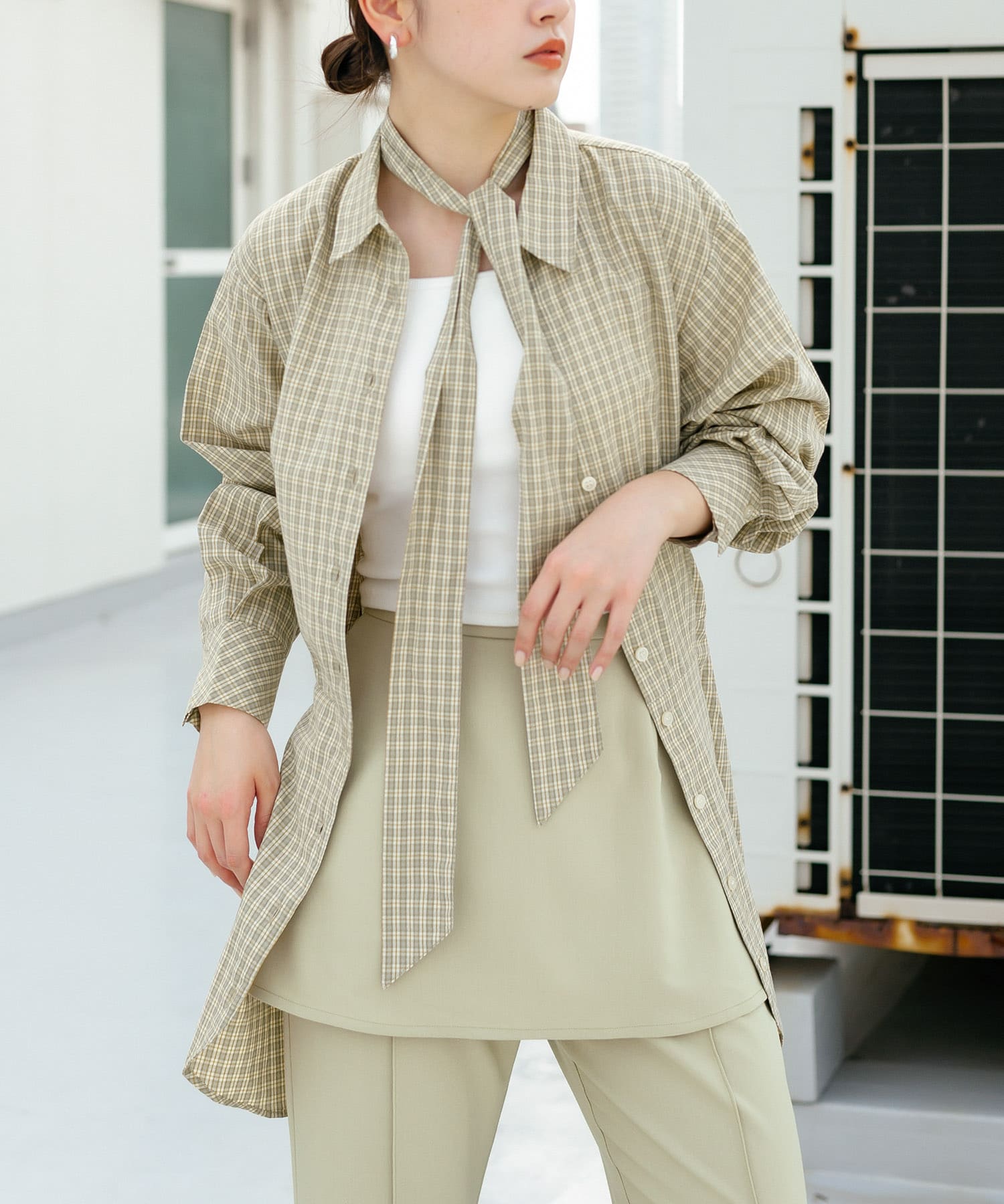 身長：160cm サイズ：one