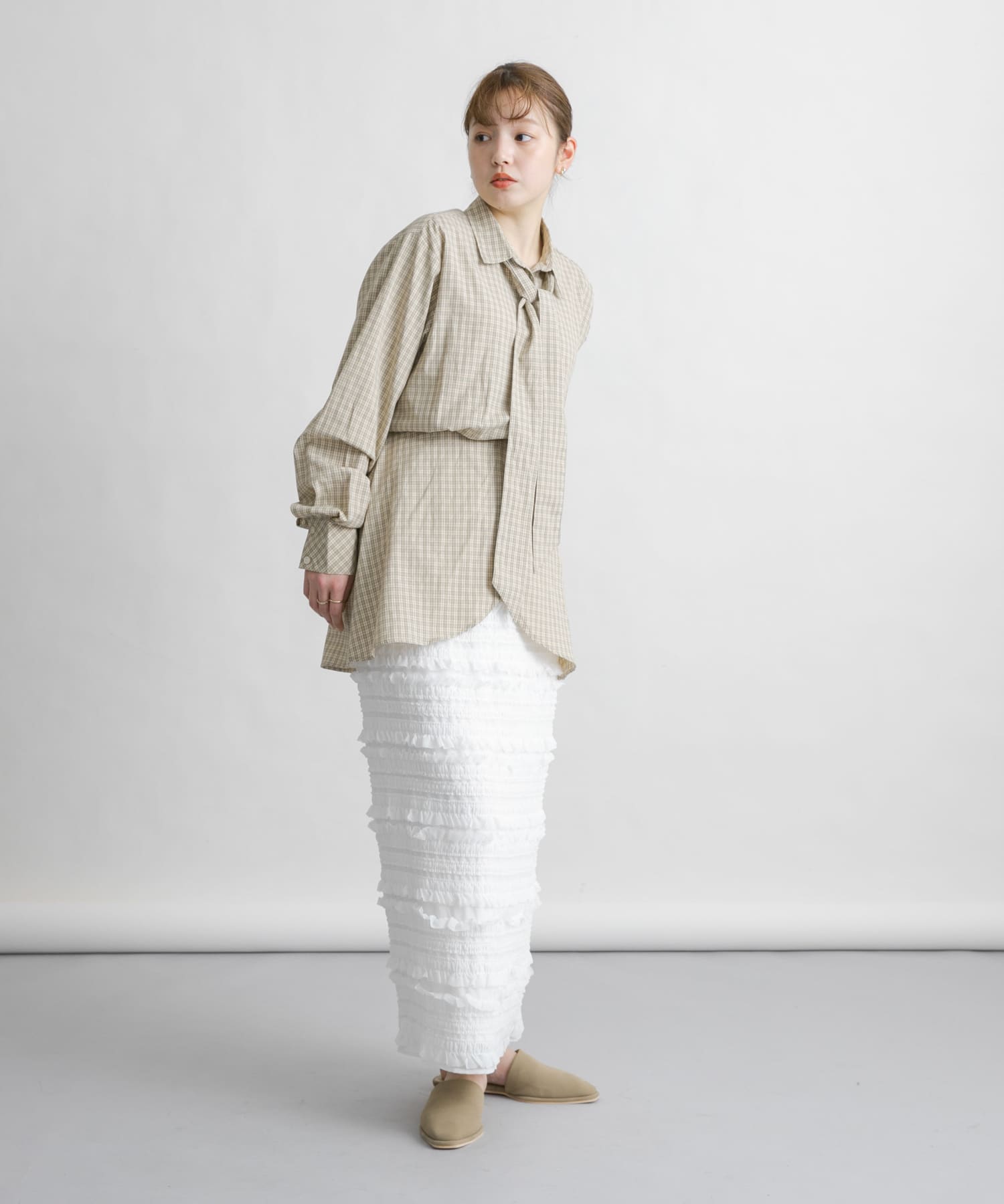 身長：160cm サイズ：one