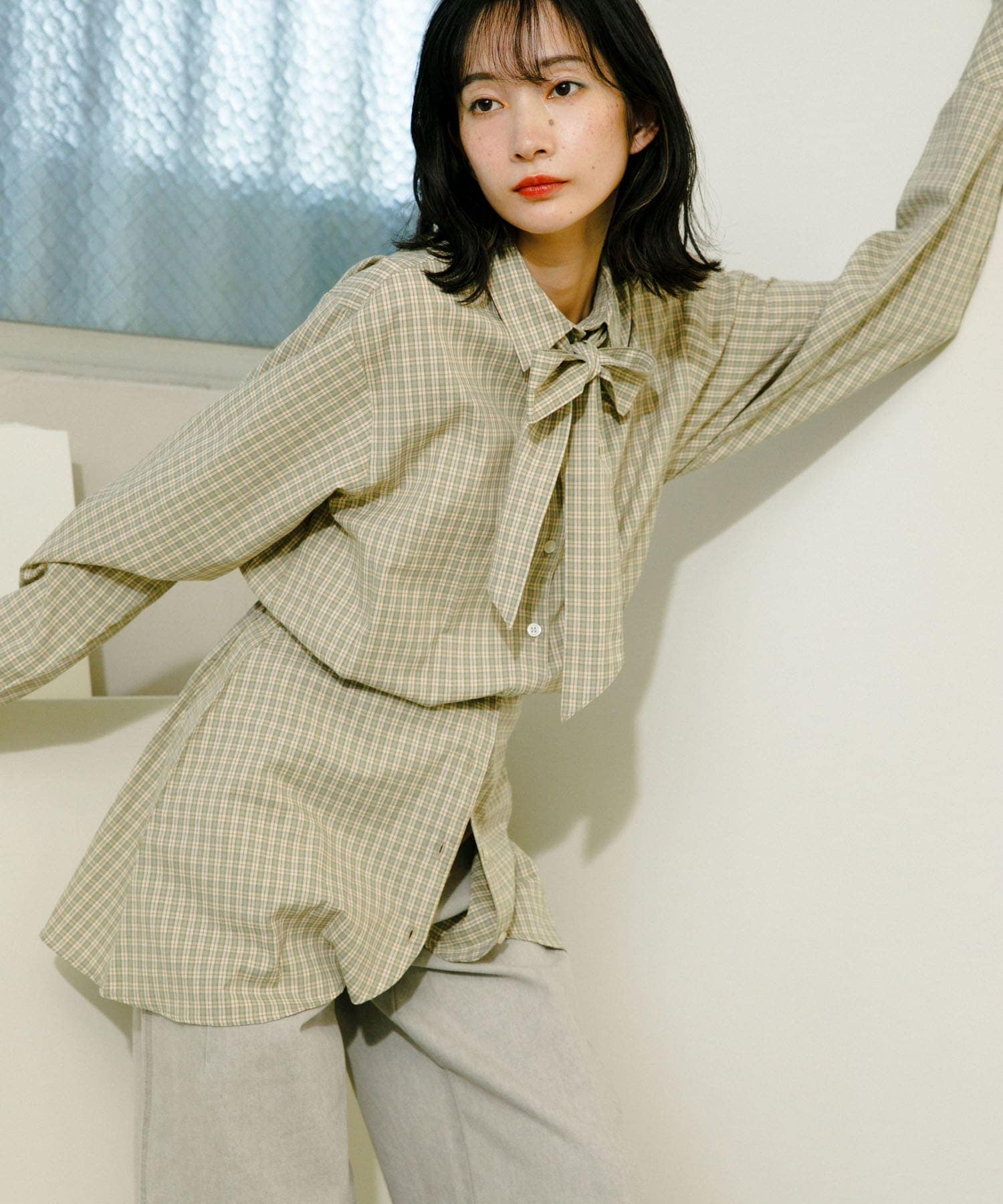 身長：159cm サイズ：one