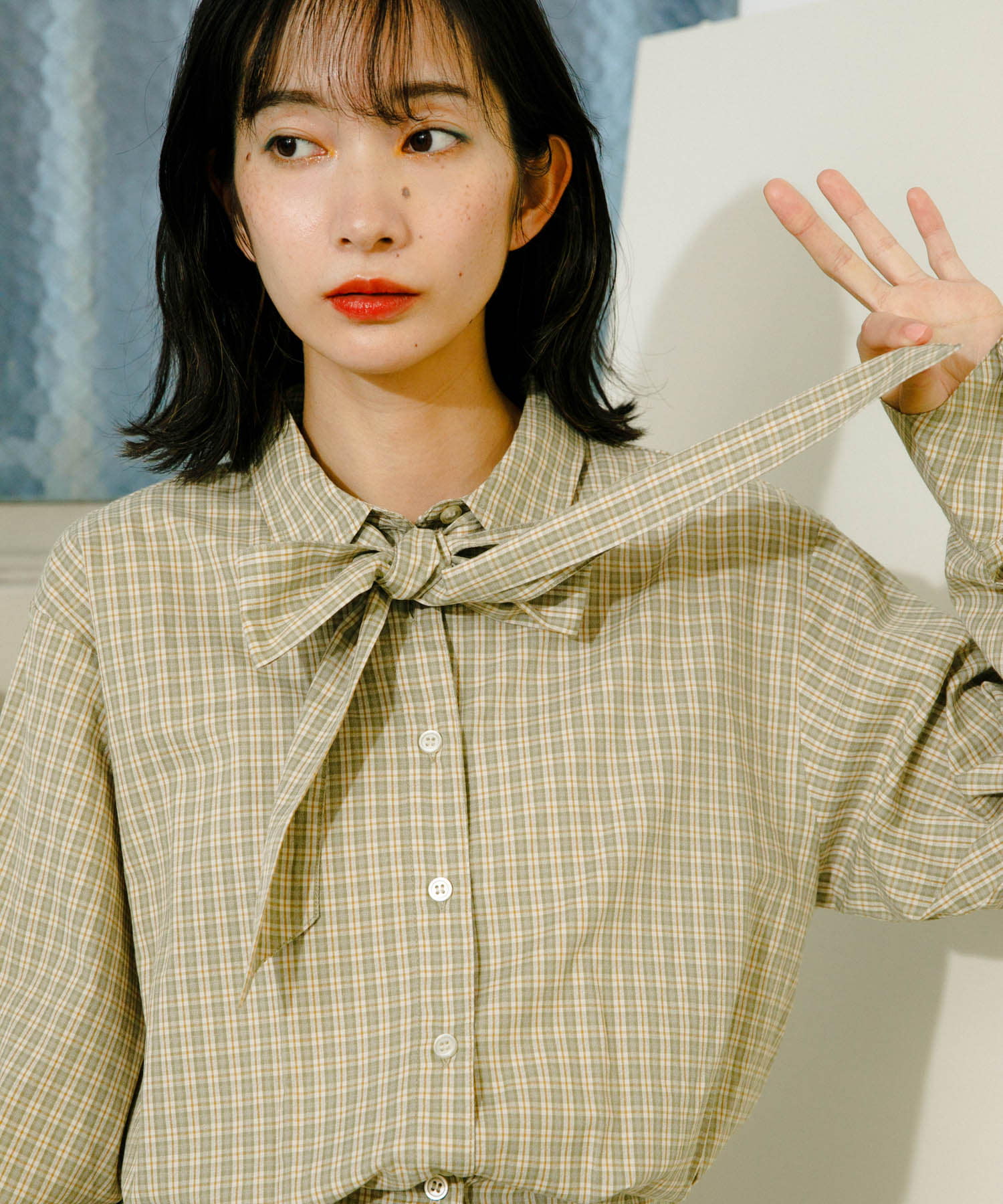 身長：159cm サイズ：one