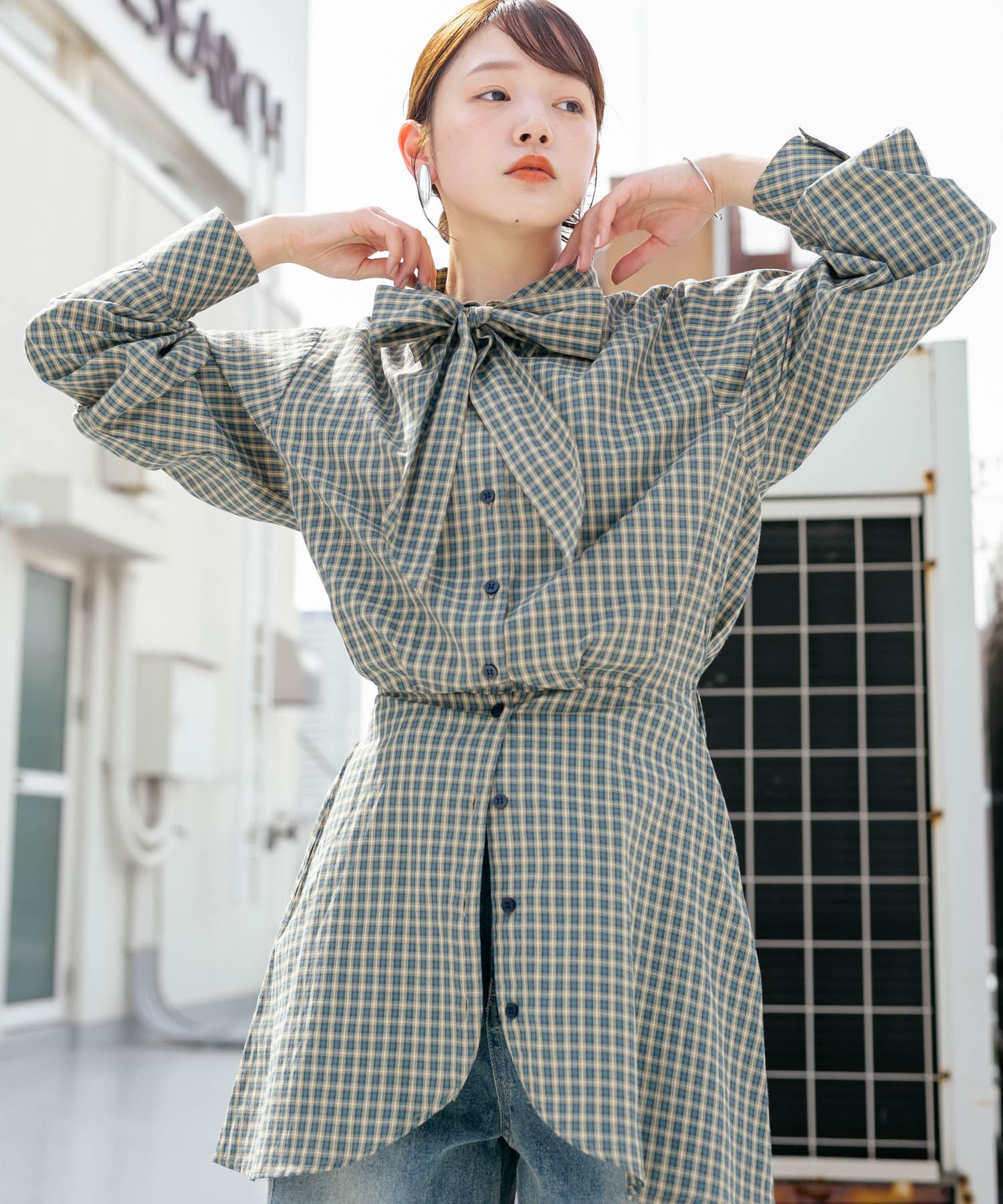 身長：160cm サイズ：one