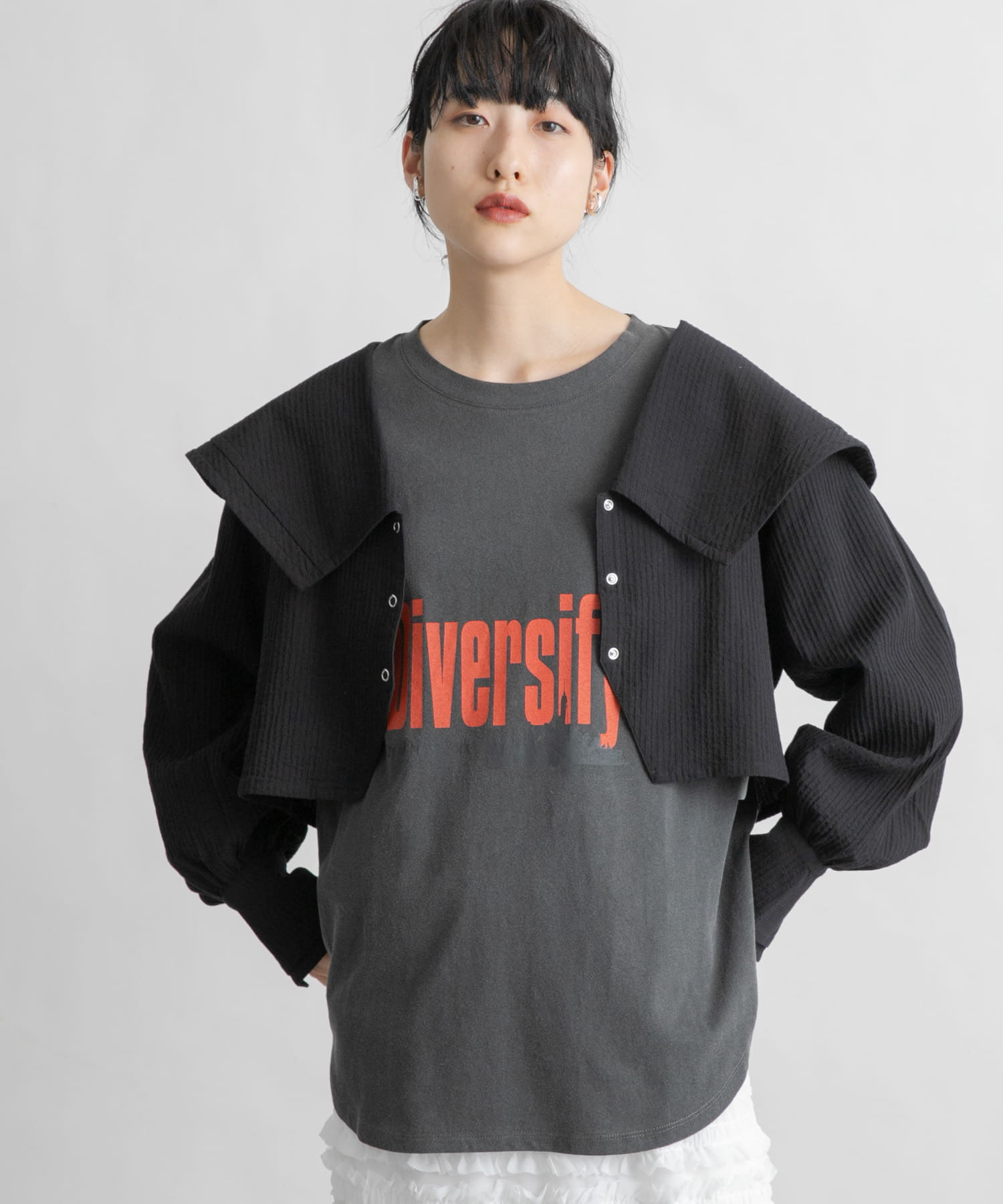 身長：160cm サイズ：one