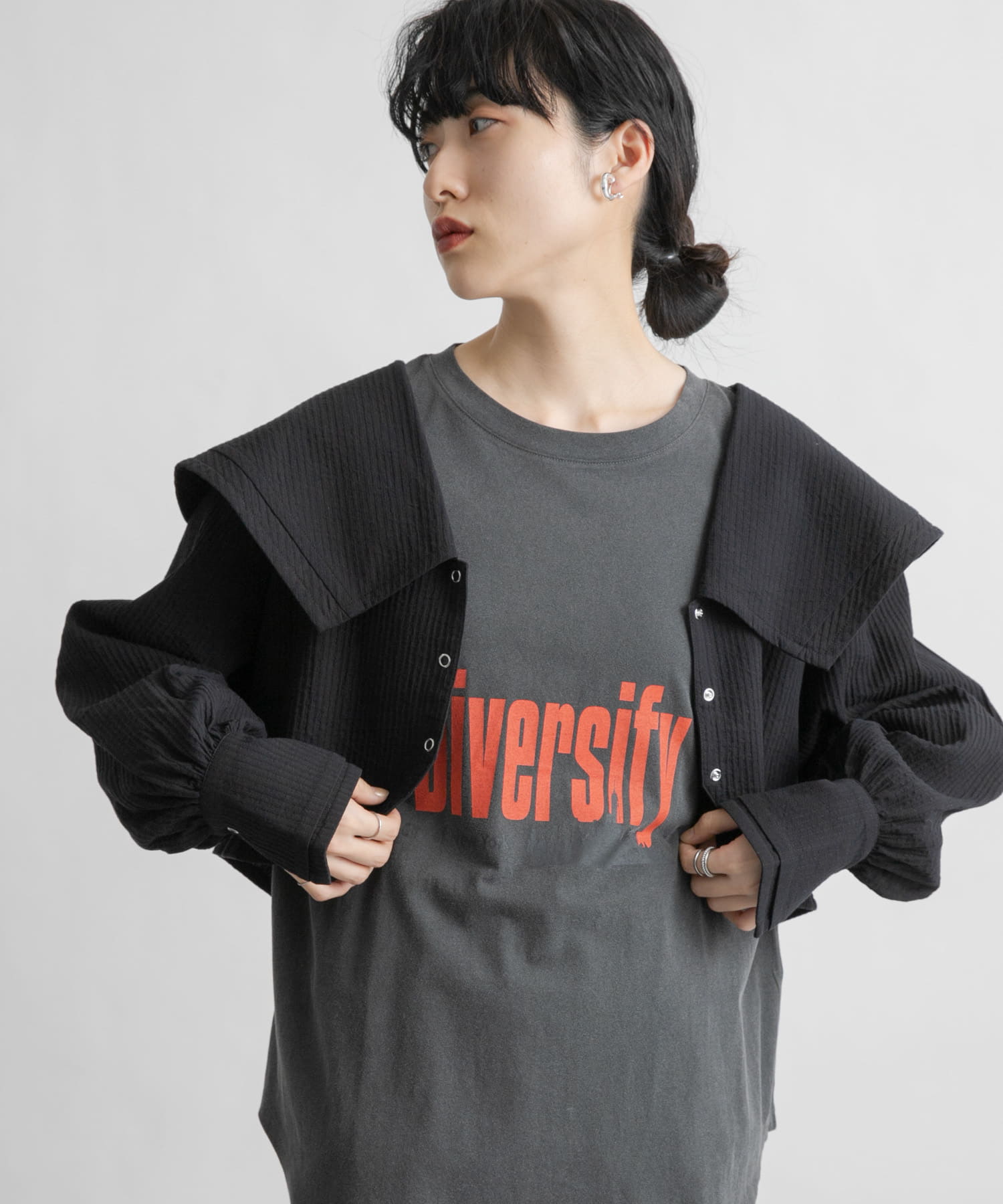 身長：160cm サイズ：one