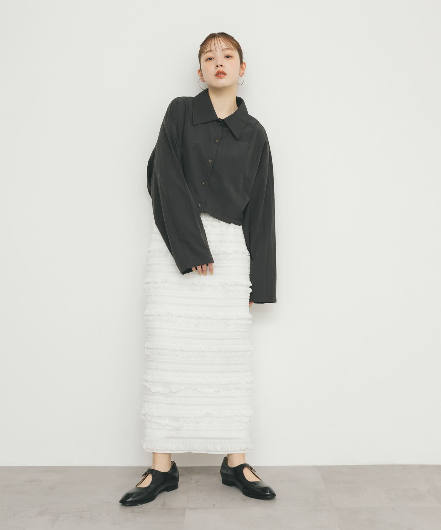 身長：160cm サイズ：one