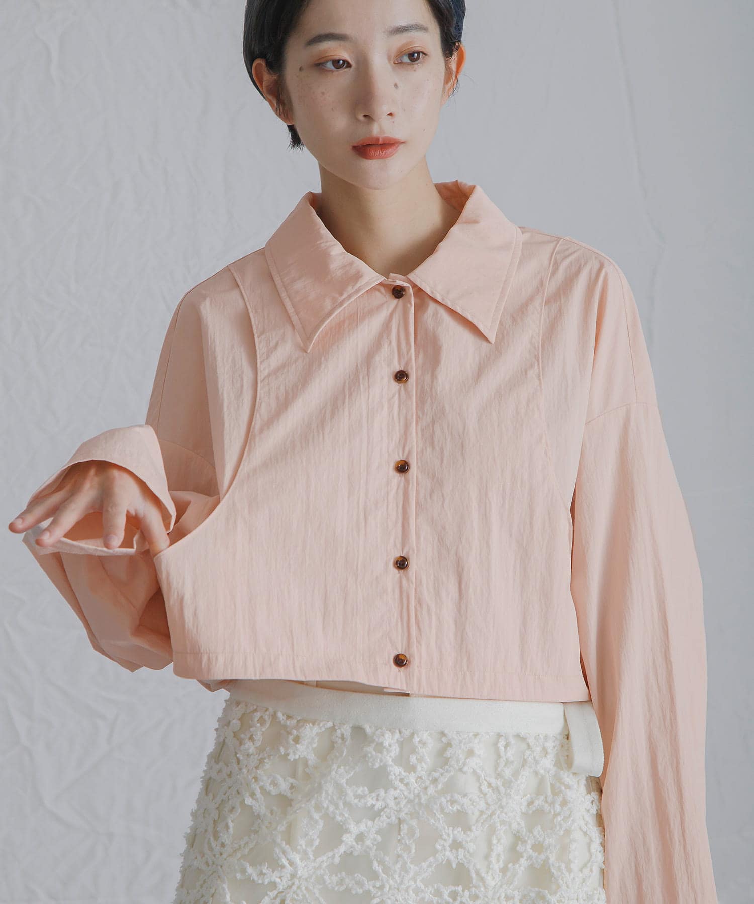 身長：159cm サイズ：one