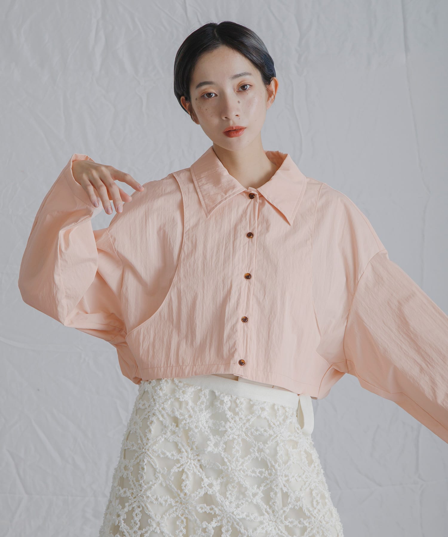 身長：159cm サイズ：one