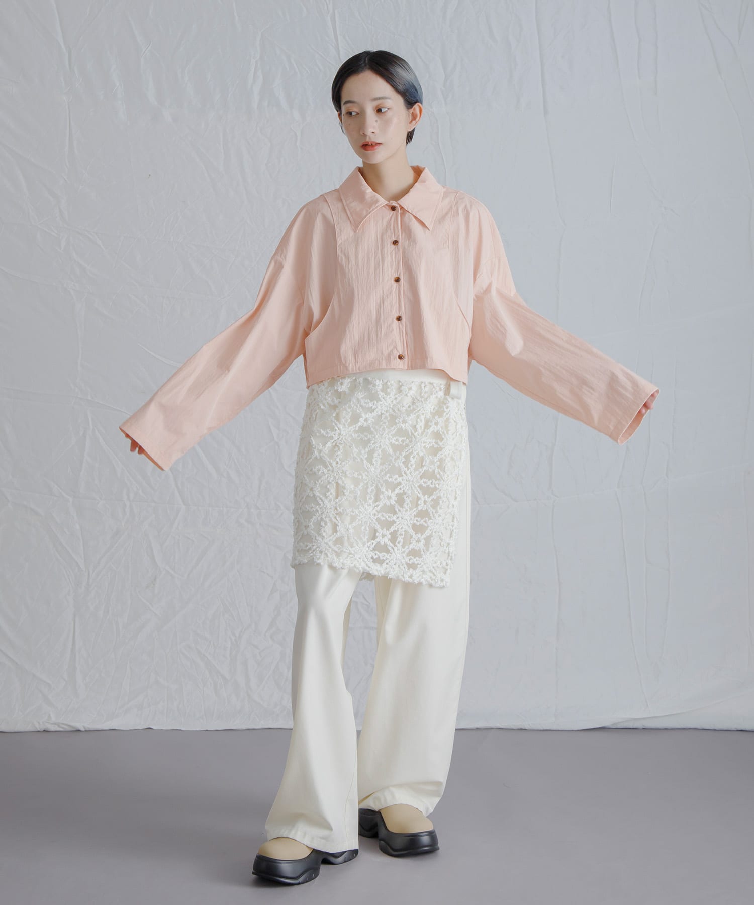 身長：159cm サイズ：one