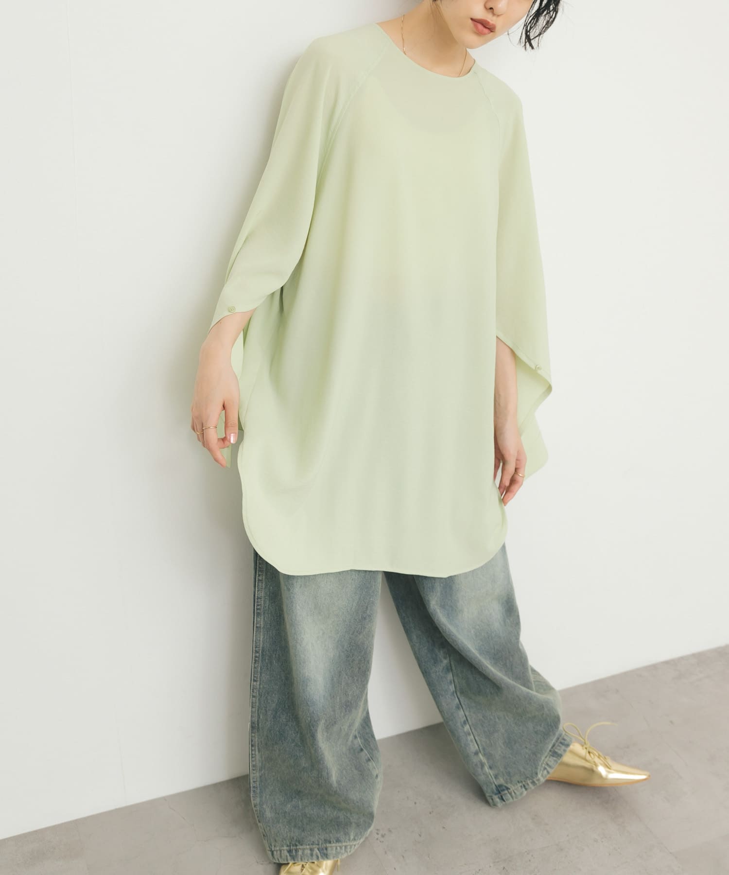 身長：160cm サイズ：one
