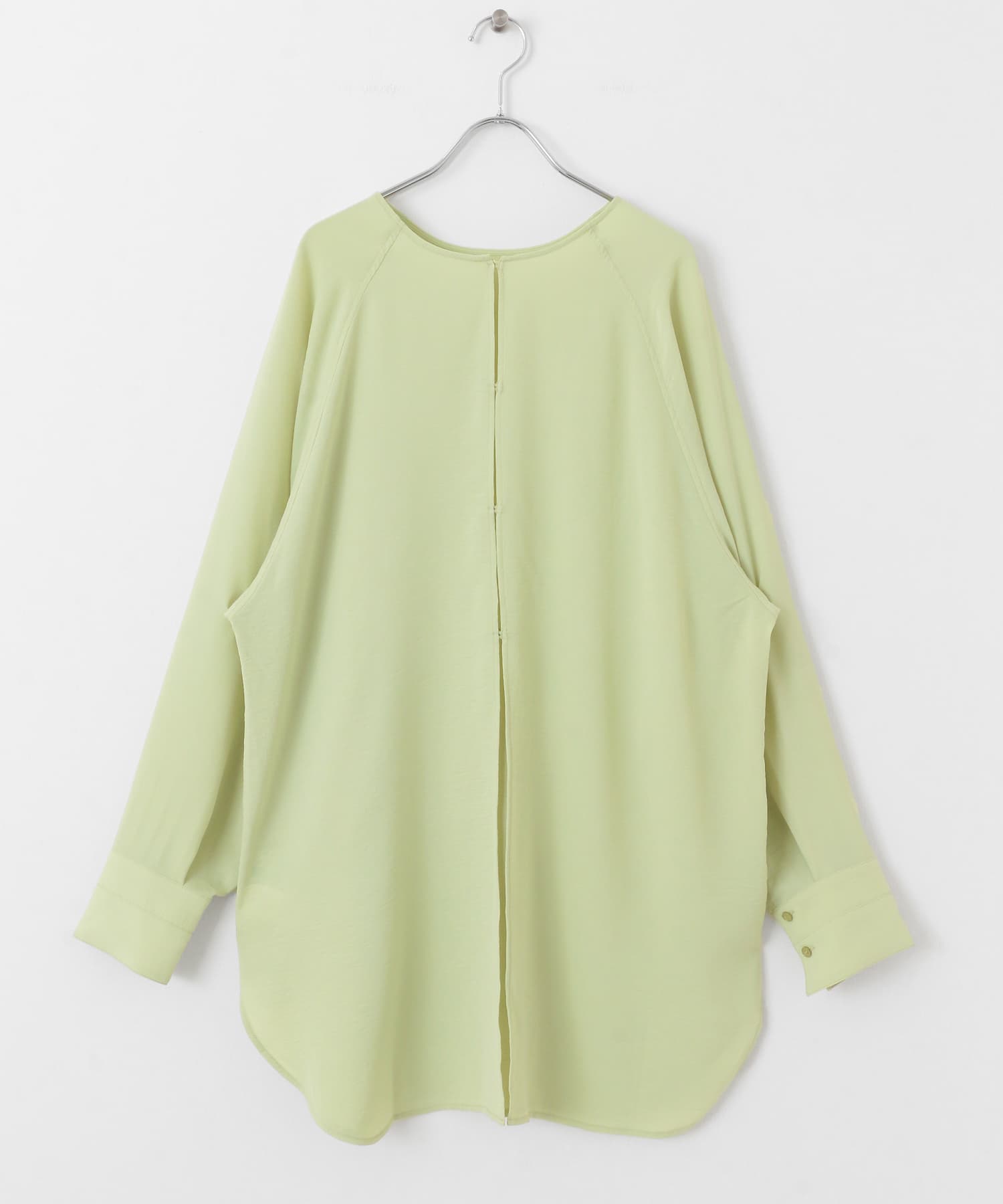 2WAYスリットスリーブチュニック L.GREEN one