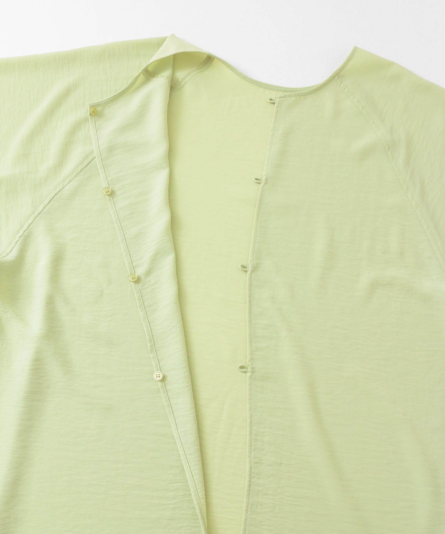 2WAYスリットスリーブチュニック L.GREEN one