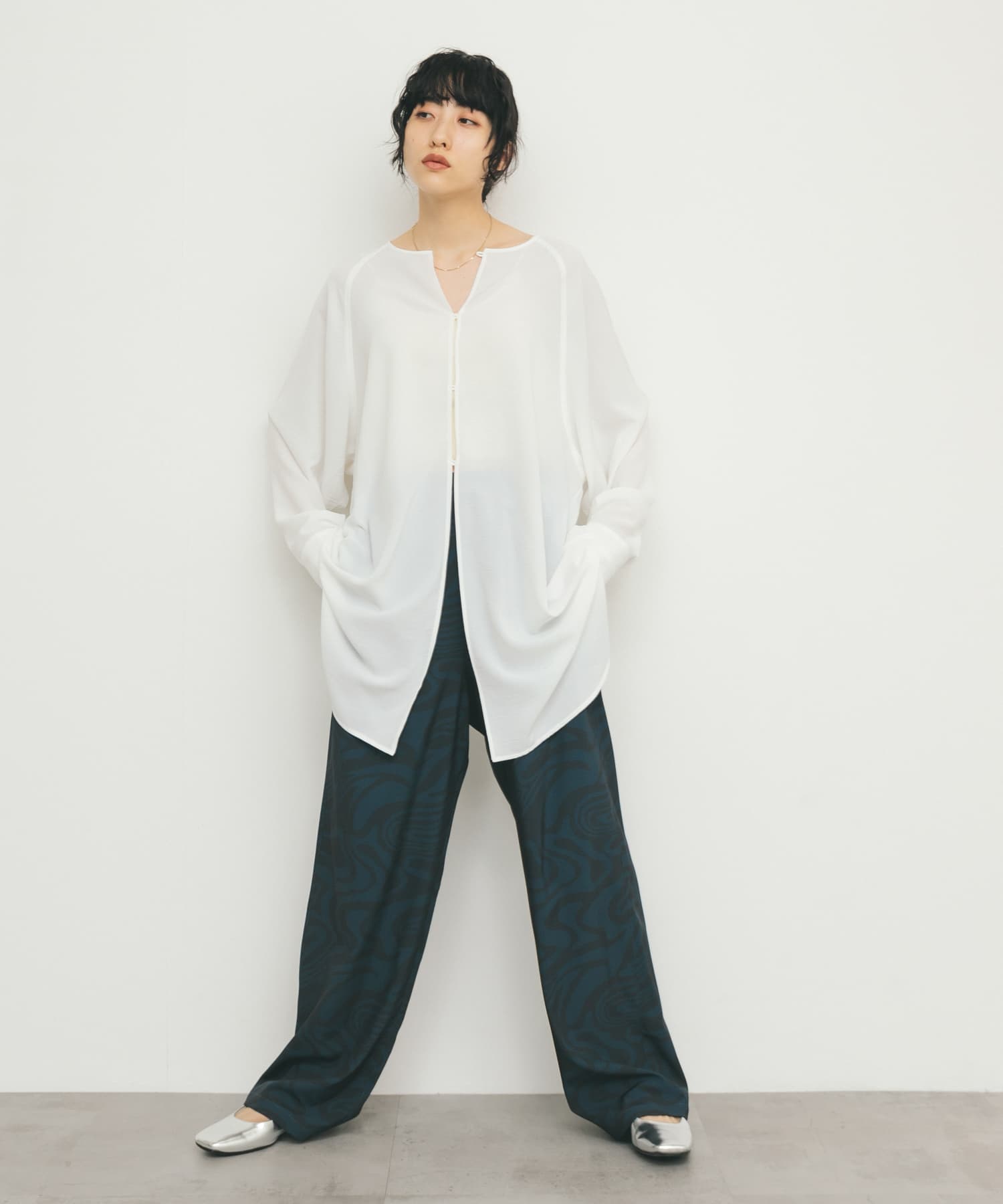 2WAYスリットスリーブチュニック