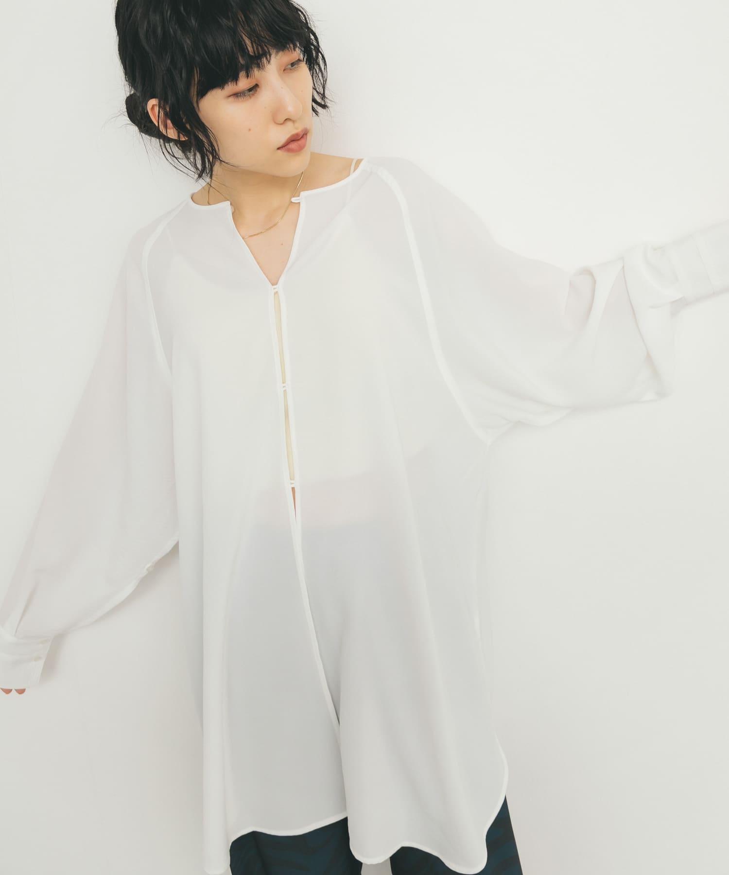 身長：160cm サイズ：one