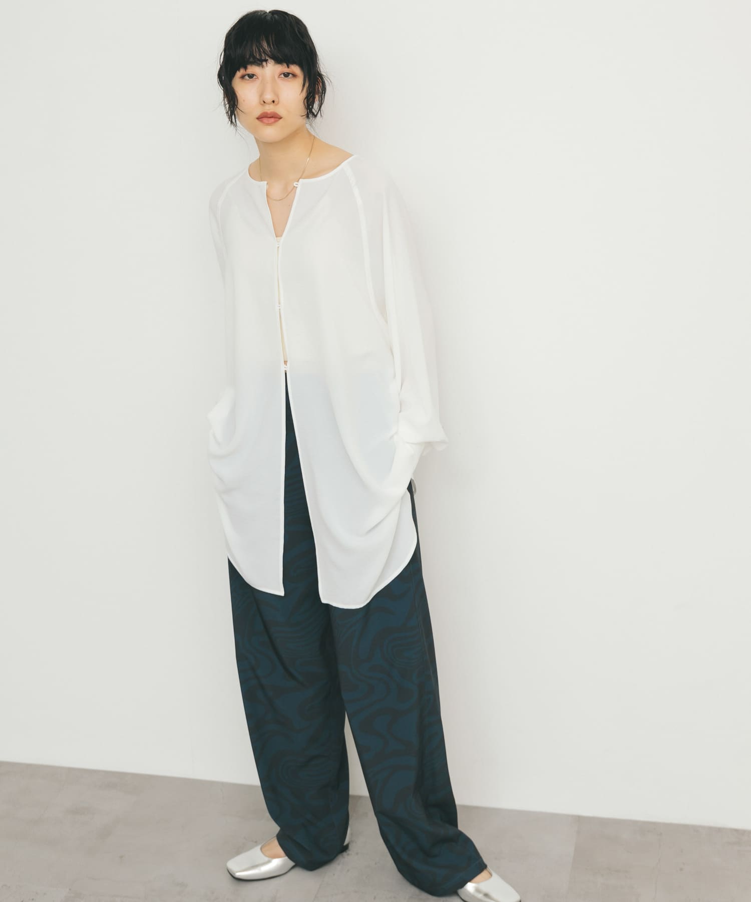 身長：160cm サイズ：one