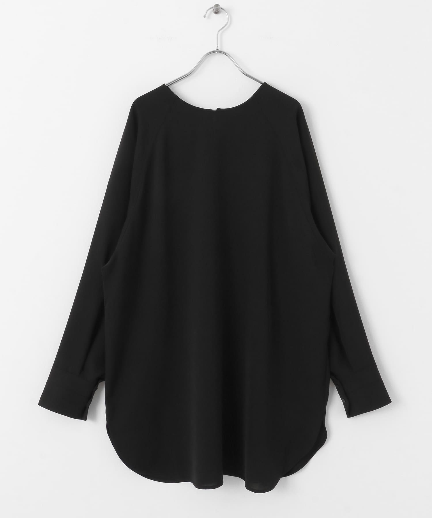 2WAYスリットスリーブチュニック BLACK one