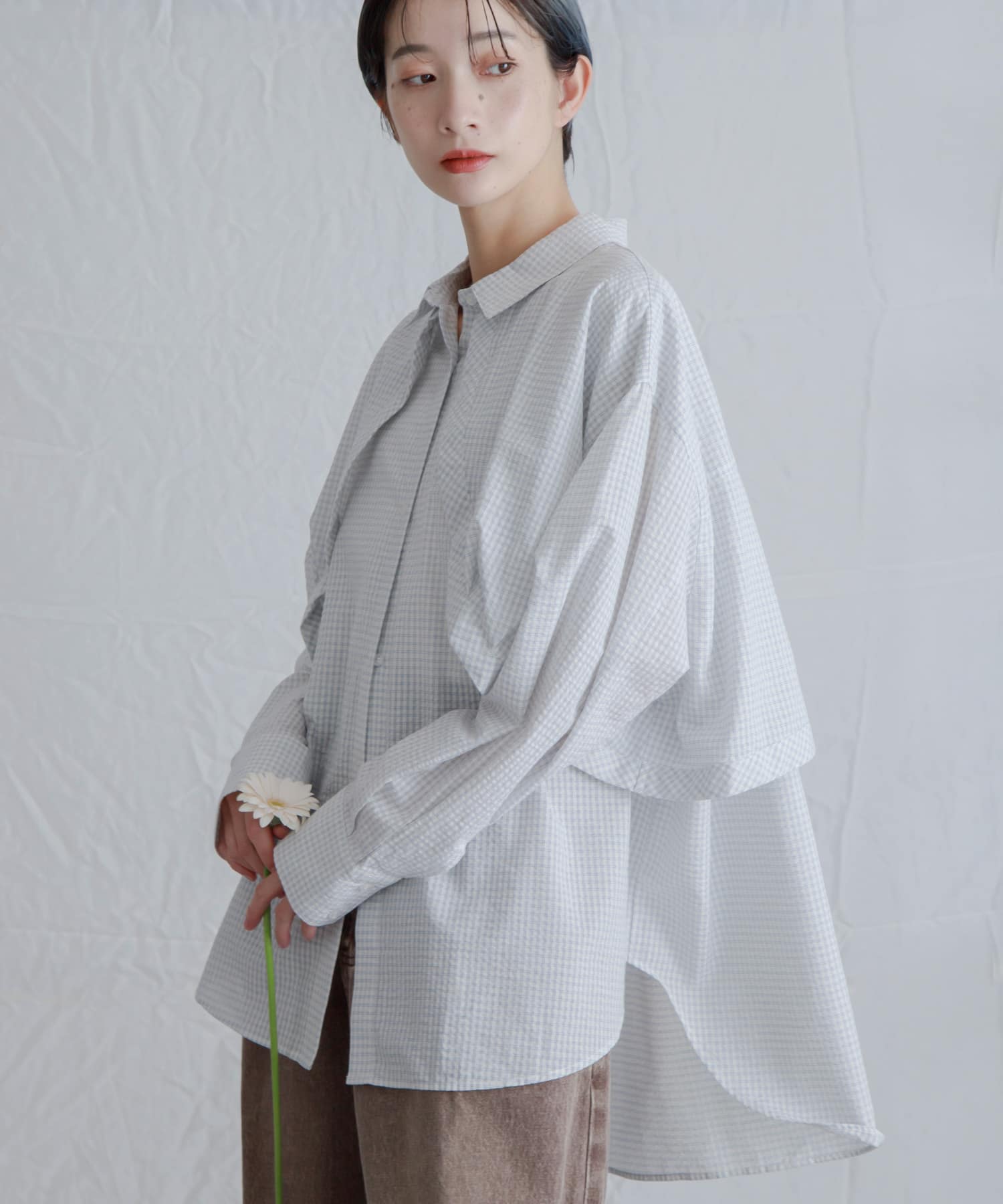身長：159cm サイズ：one