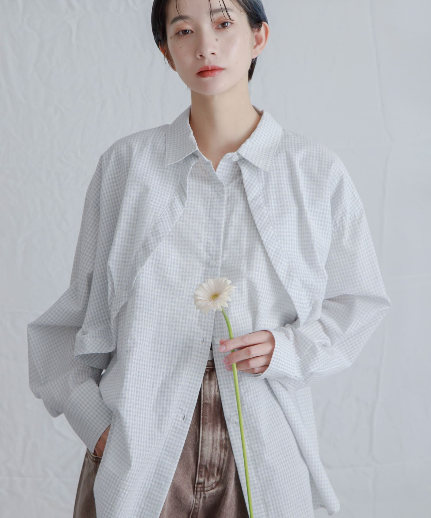 身長：159cm サイズ：one