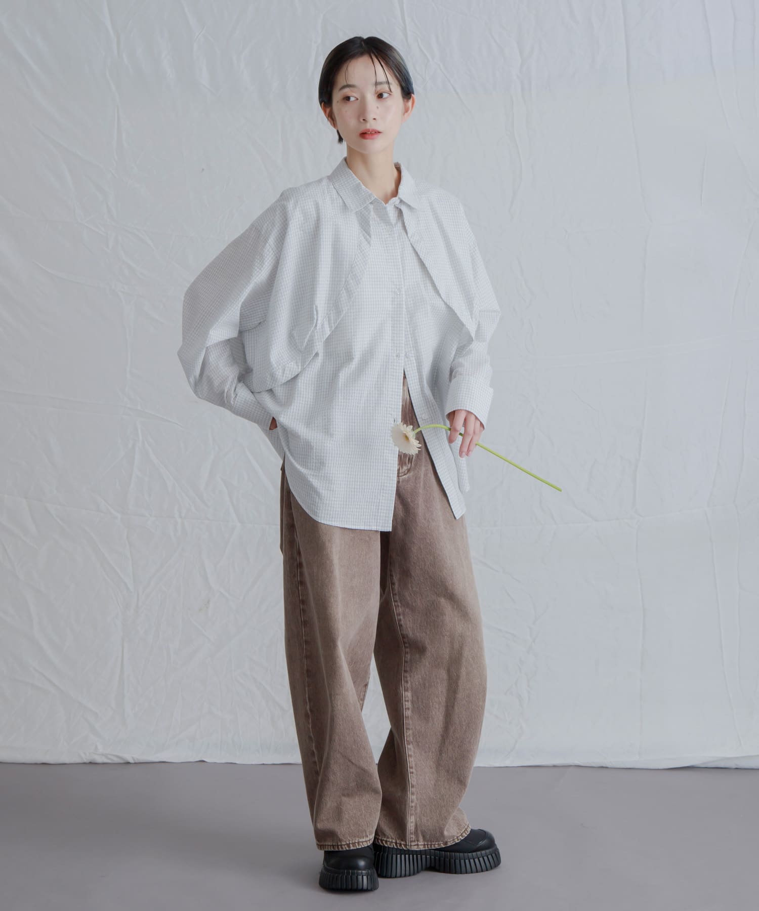 身長：159cm サイズ：one