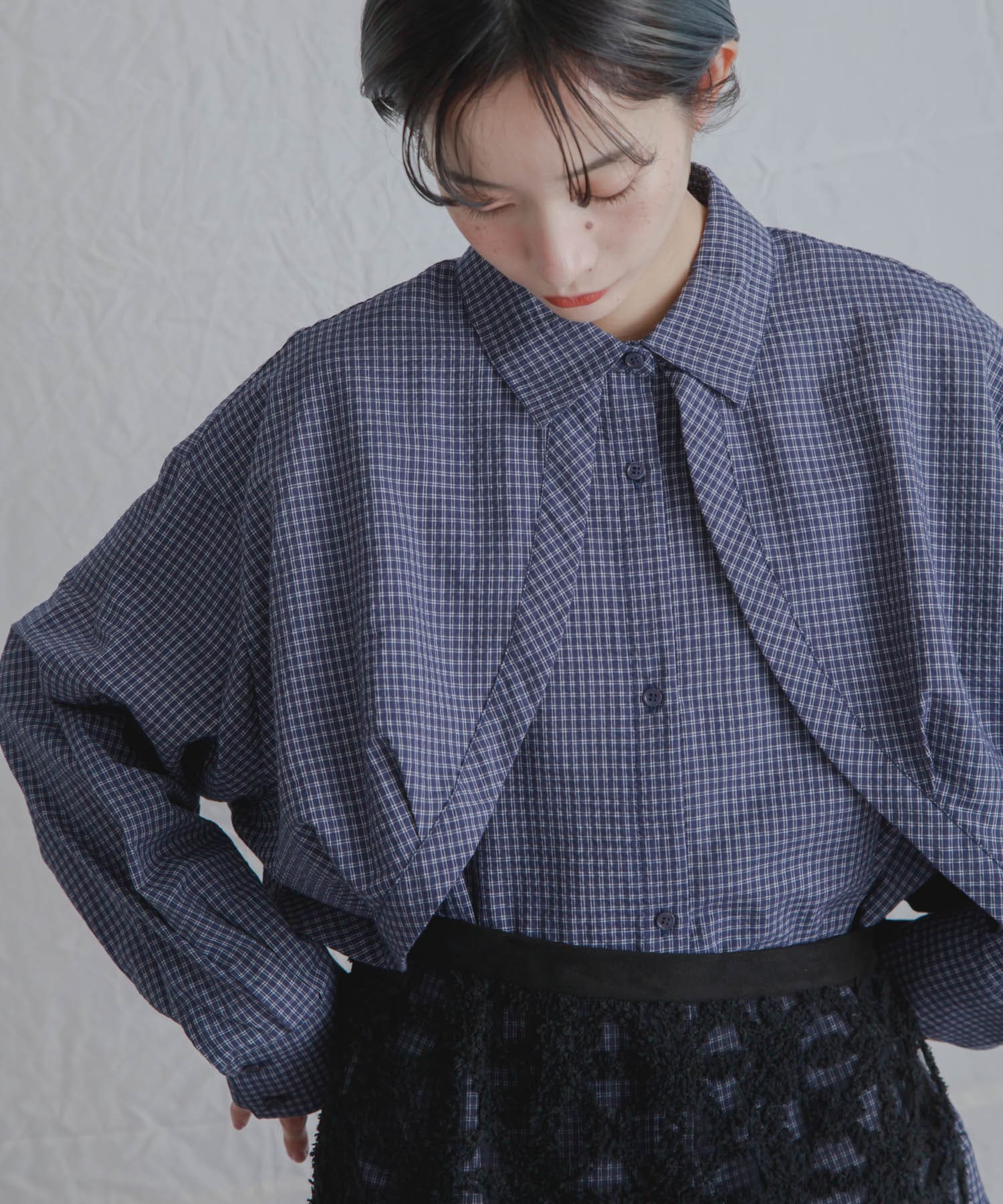 身長：159cm サイズ：one