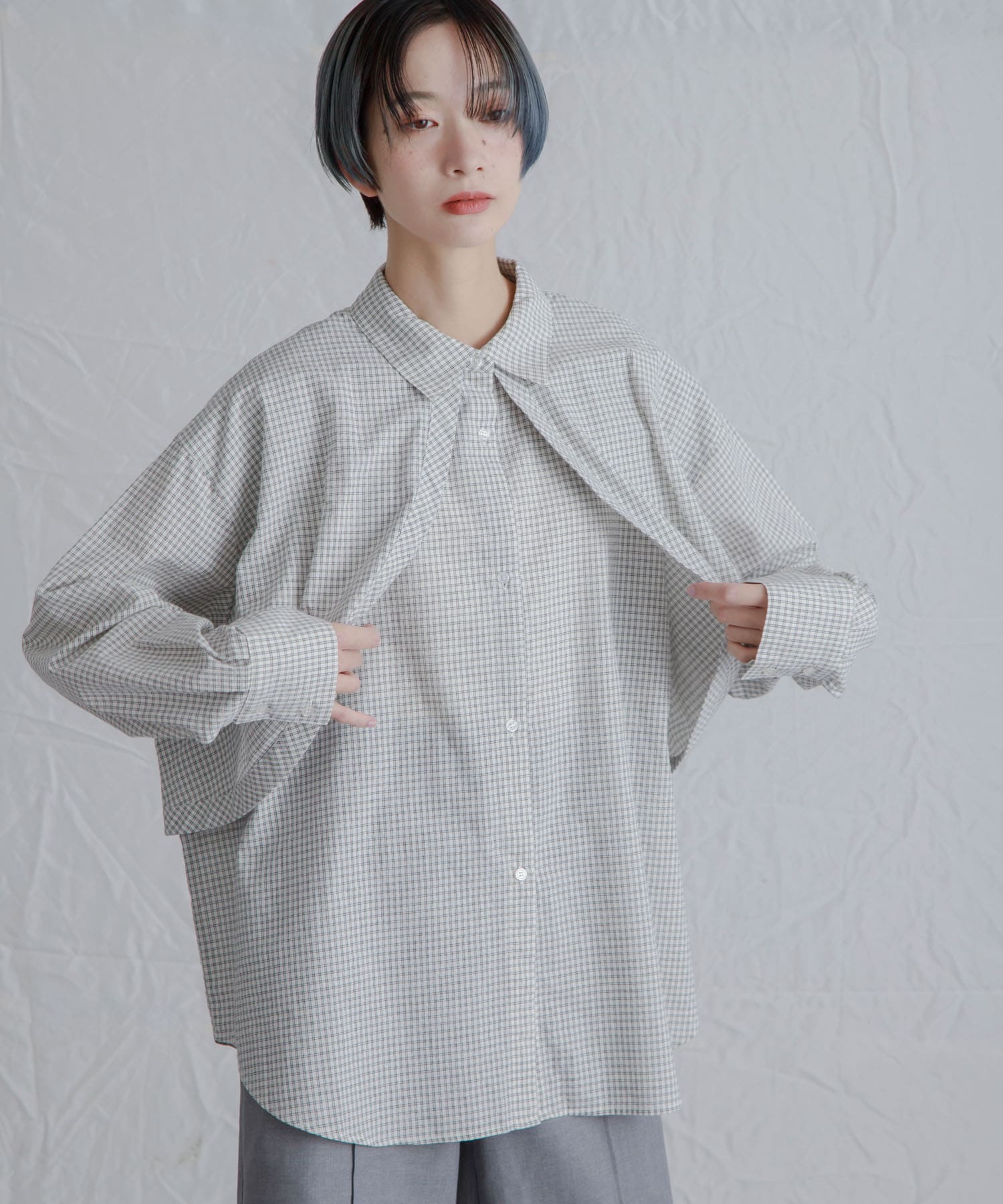 身長：159cm サイズ：one