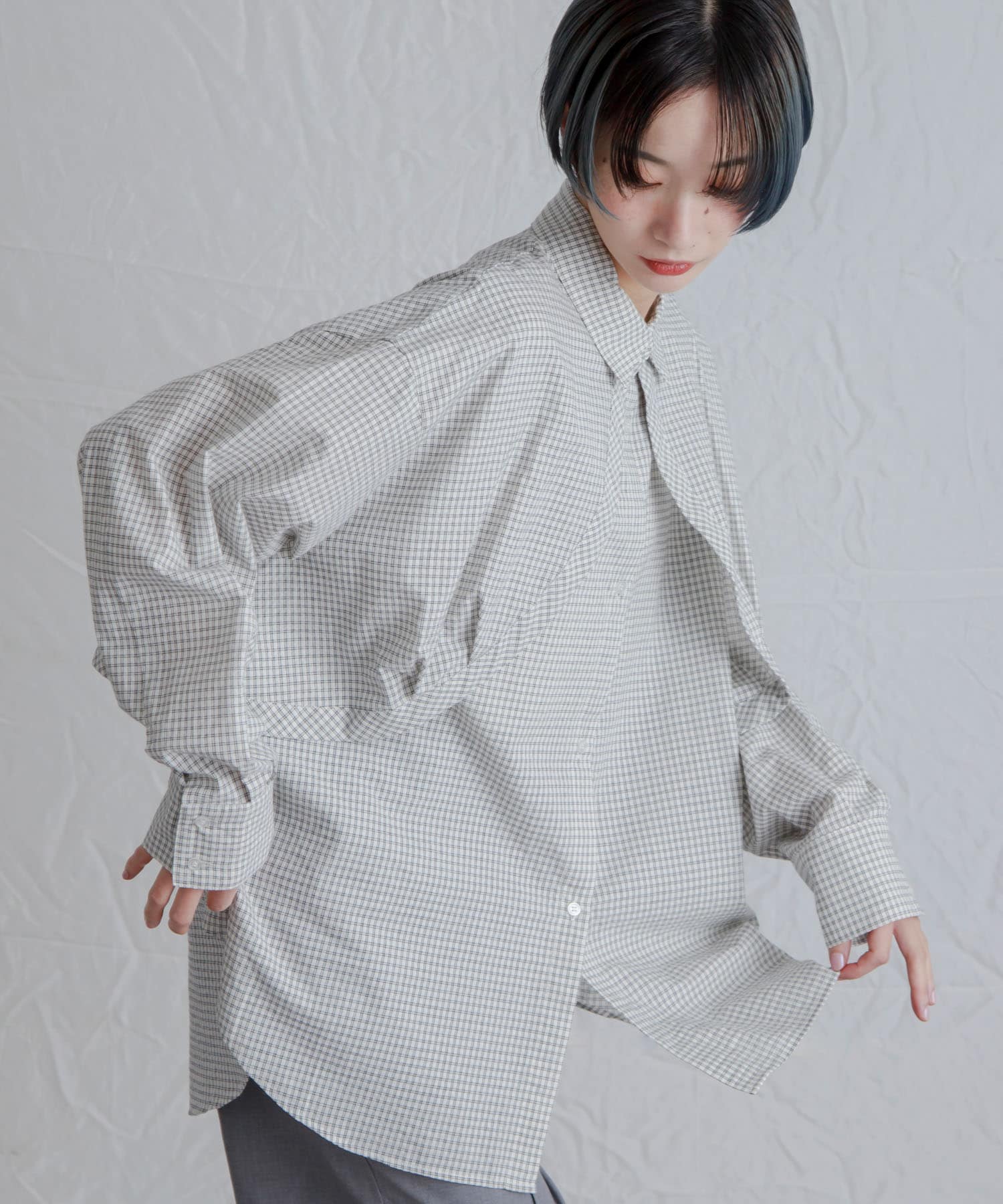 身長：159cm サイズ：one