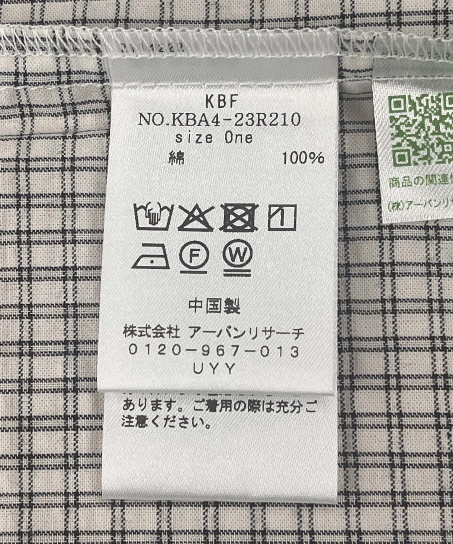 チェックレイヤードBIGシャツ IVORY one
