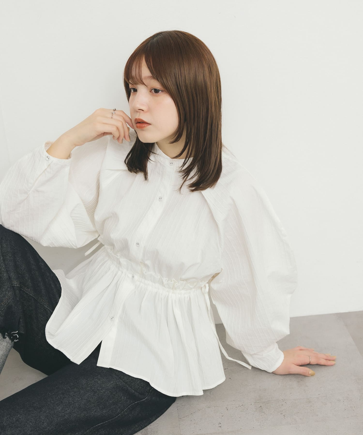 身長：160cm サイズ：one