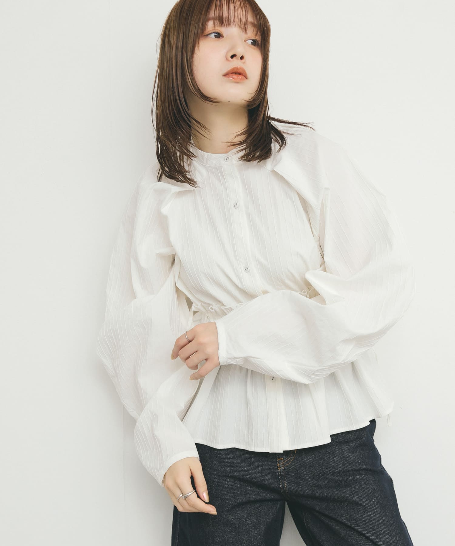 身長：160cm サイズ：one