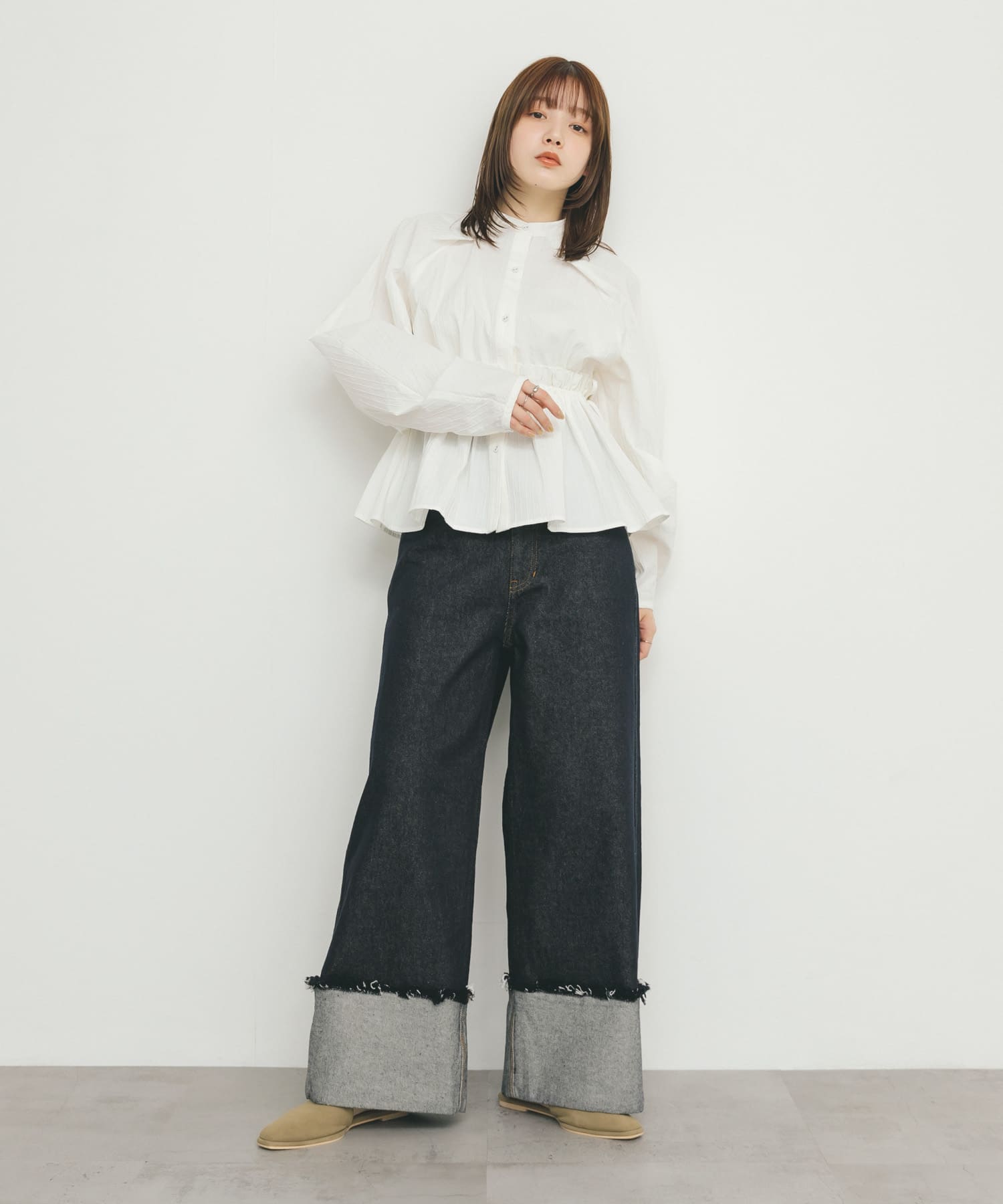 身長：160cm サイズ：one