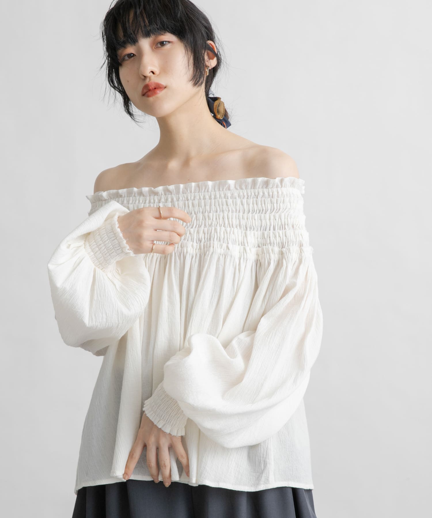 身長：160cm サイズ：one