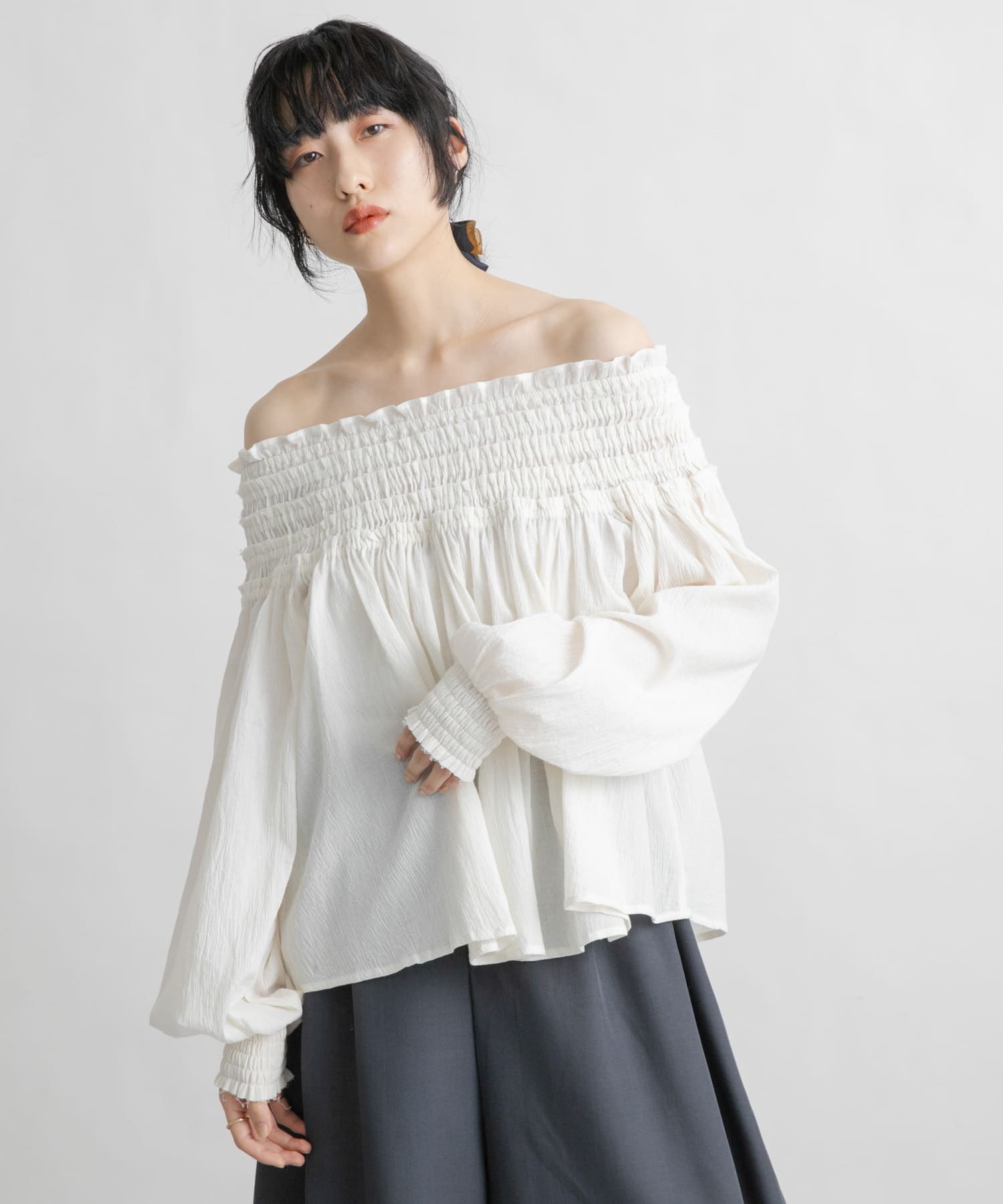 身長：160cm サイズ：one