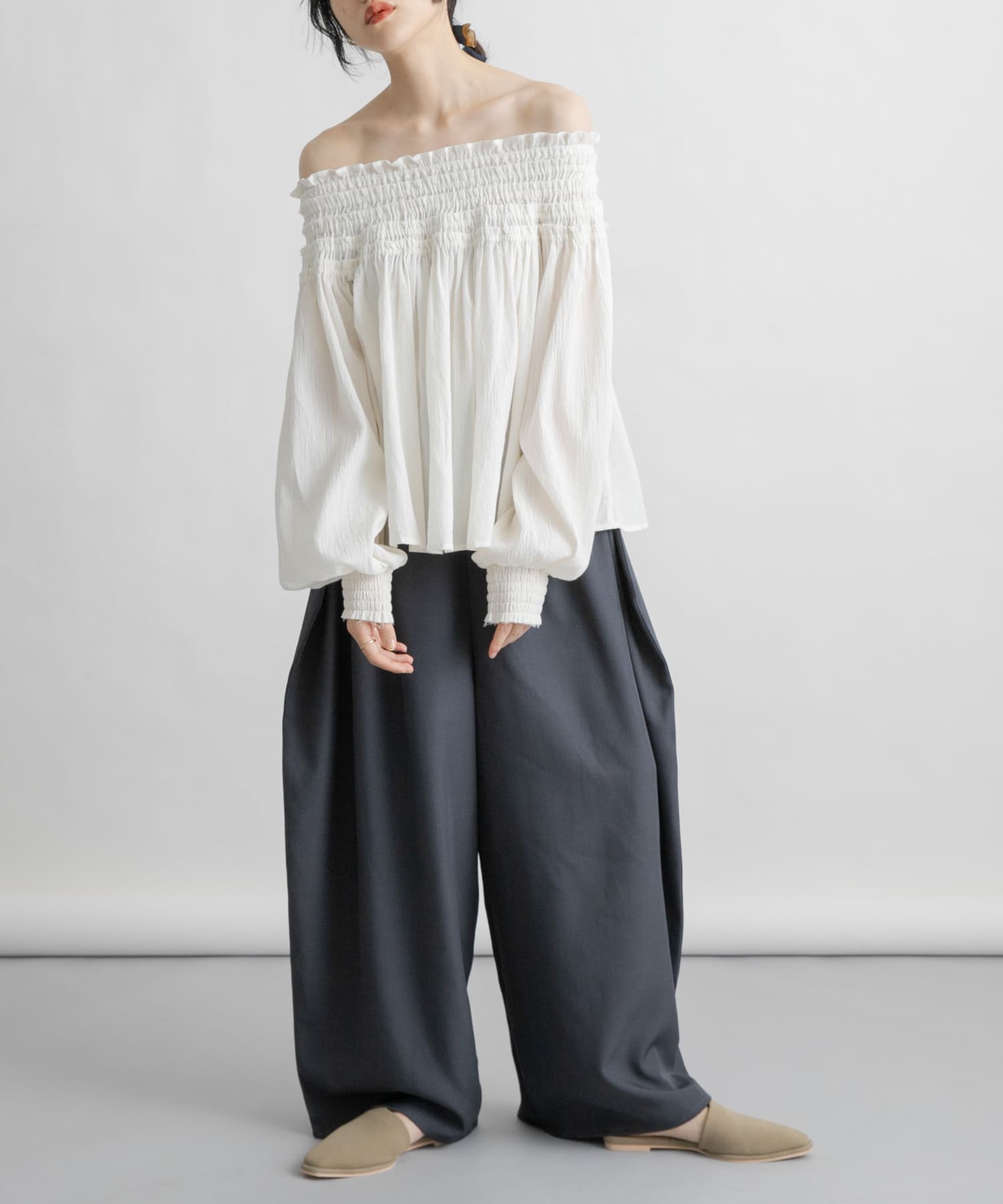 身長：160cm サイズ：one
